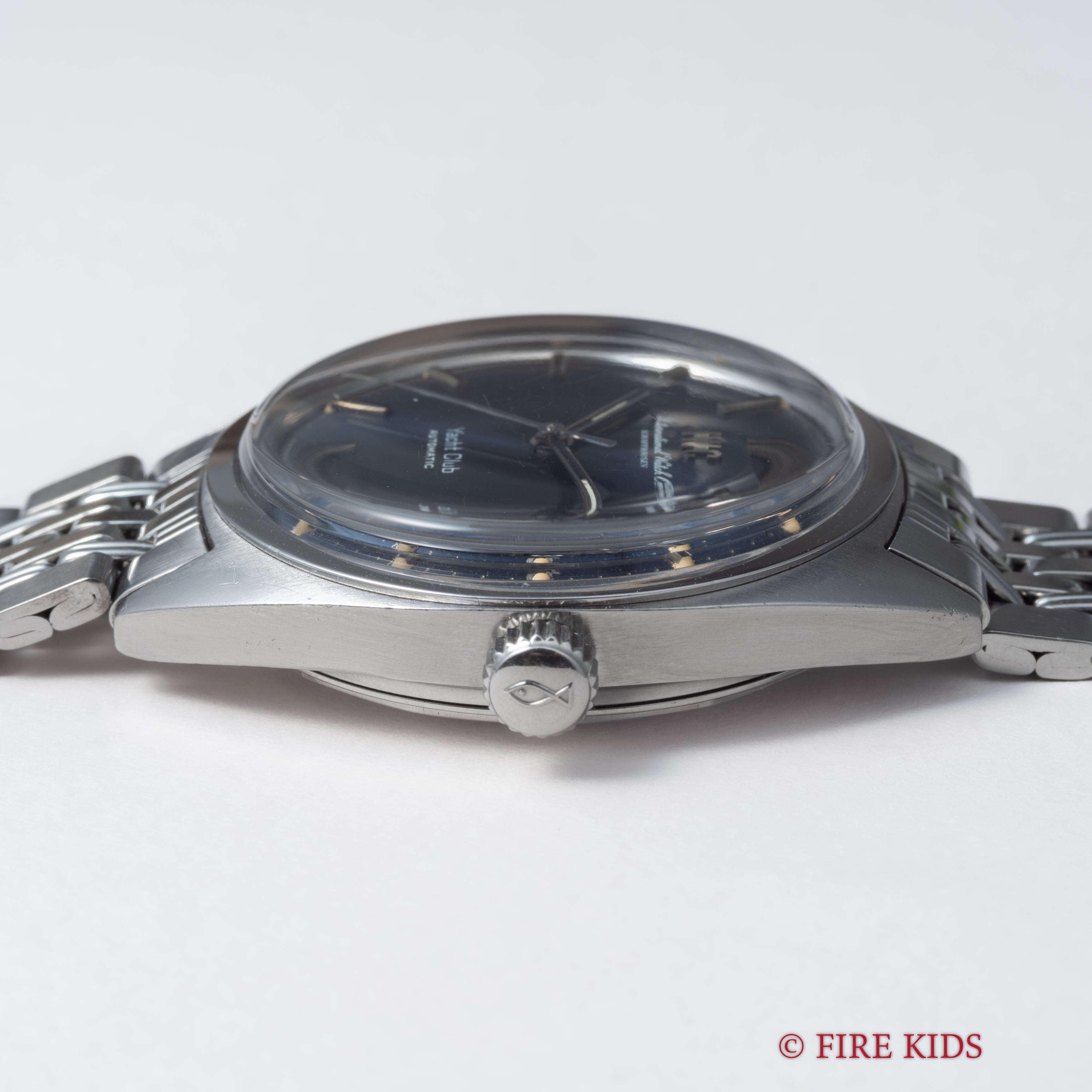 IWC ヨットクラブ 1968年製 ブルーダイヤル Cal.8541 ペラトン式自動巻き 純正ジュビリーブレス