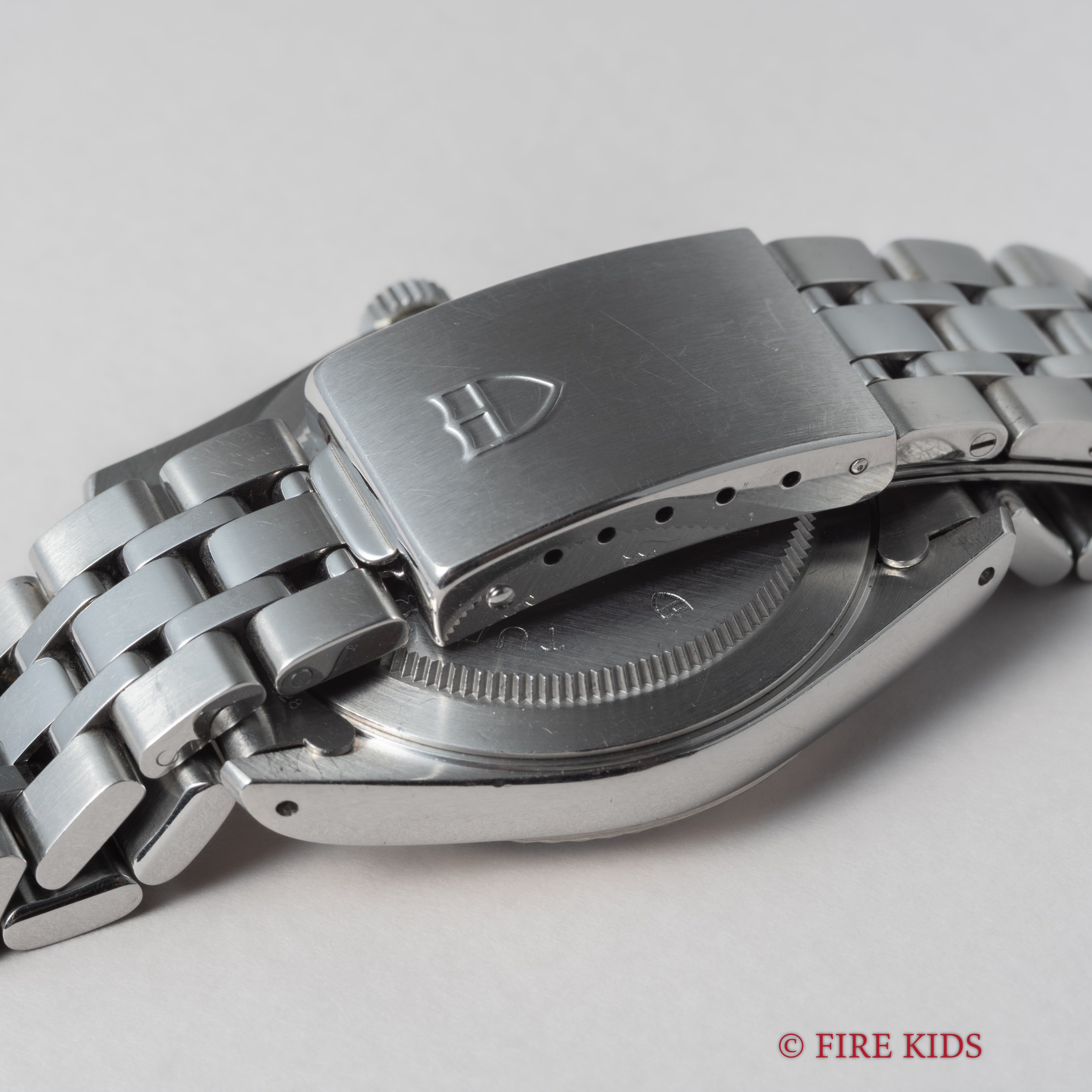 チューダー プリンスデイト 2002年製 Ref.74034 ブラックローマンダイヤル 自動巻 WGベゼル 純正ブレス