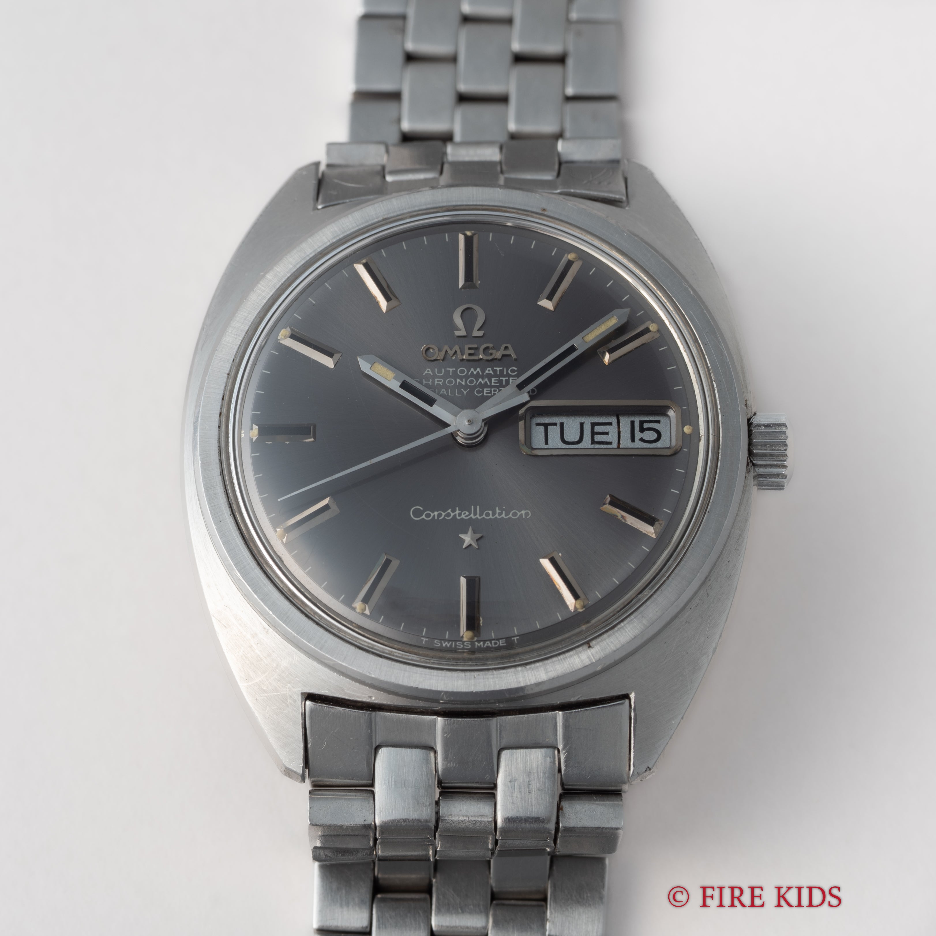 オメガ コンステレーション ジェンタ 1969年製 Ref.168.019 グレーダイヤル デイデイト