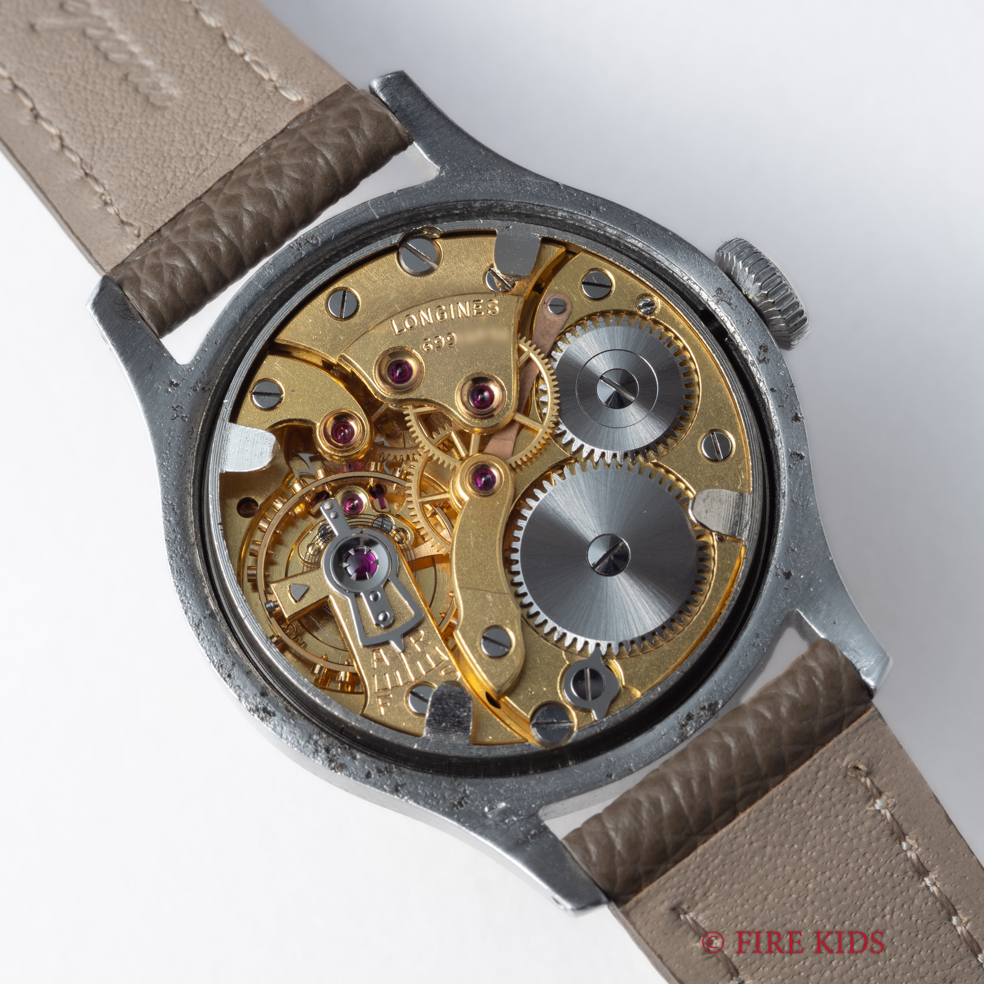 ロンジン 1945年製 セイタケ ブルズアイ ステップベゼル 手巻 Cal.12.68N Ref.22133