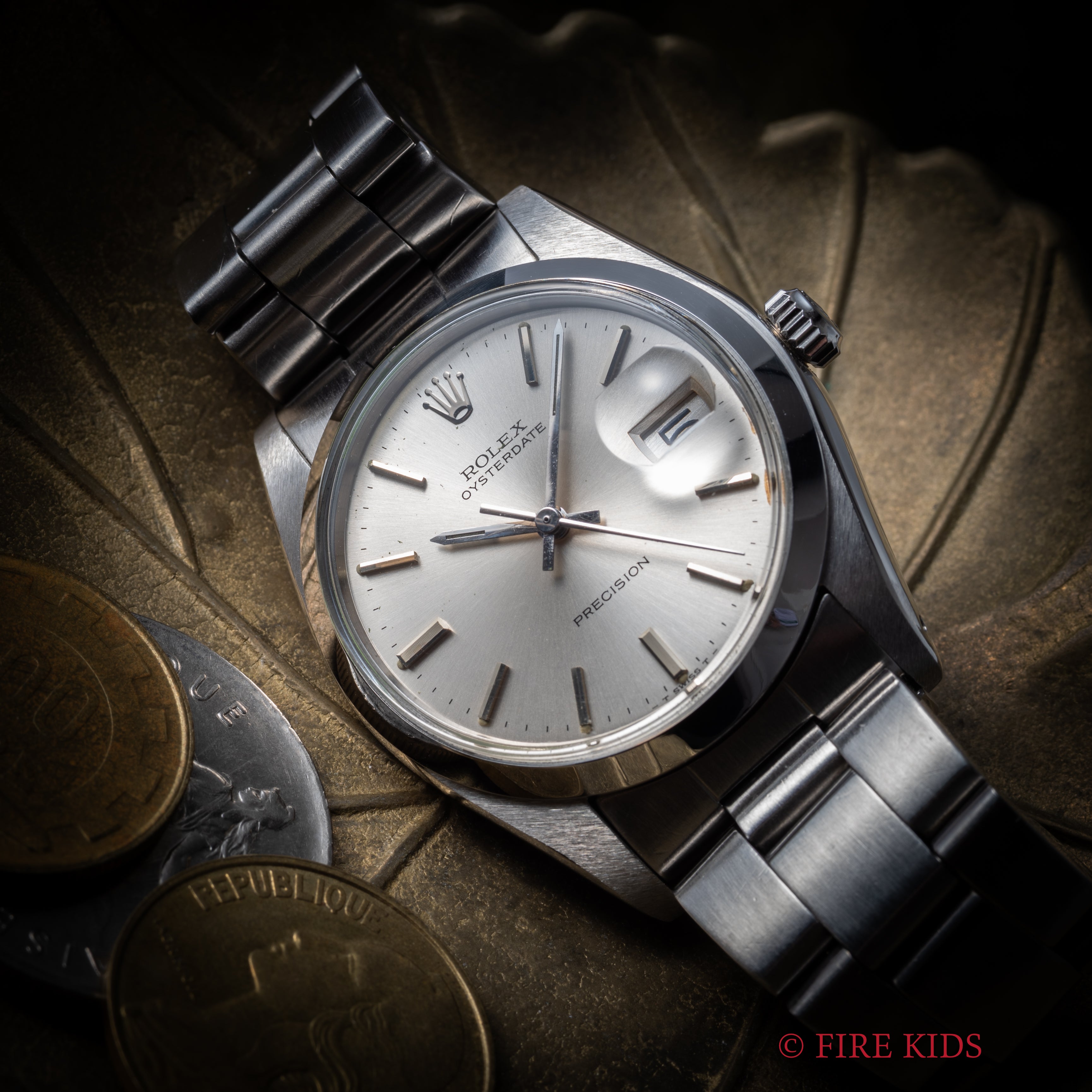 ロレックス オイスターデイト 1978年製 Ref.6694 手巻 シルバーダイヤル 純正オイスターブレス