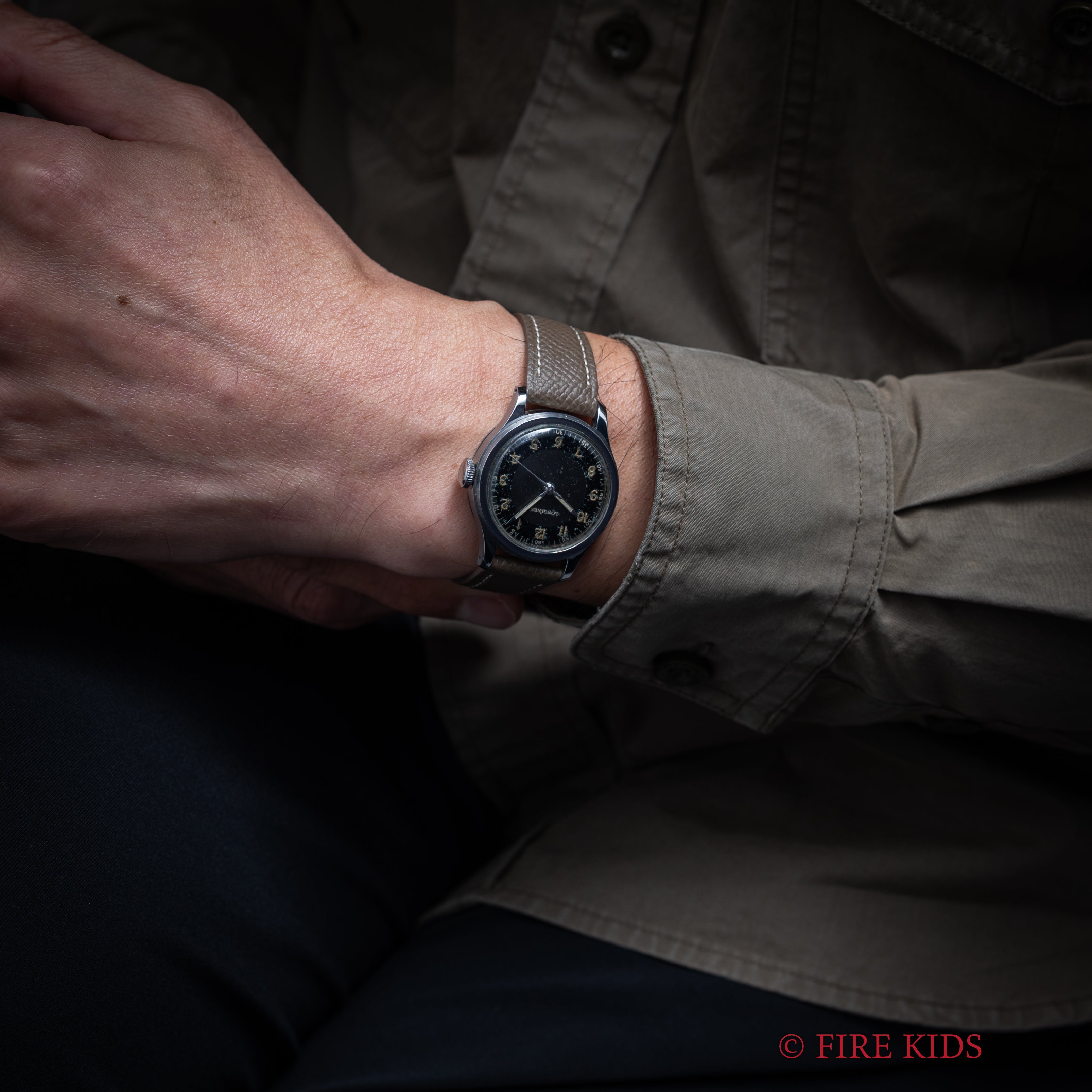 ロンジン 1945年製 セイタケ ブルズアイ ステップベゼル 手巻 Cal.12.68N Ref.22133