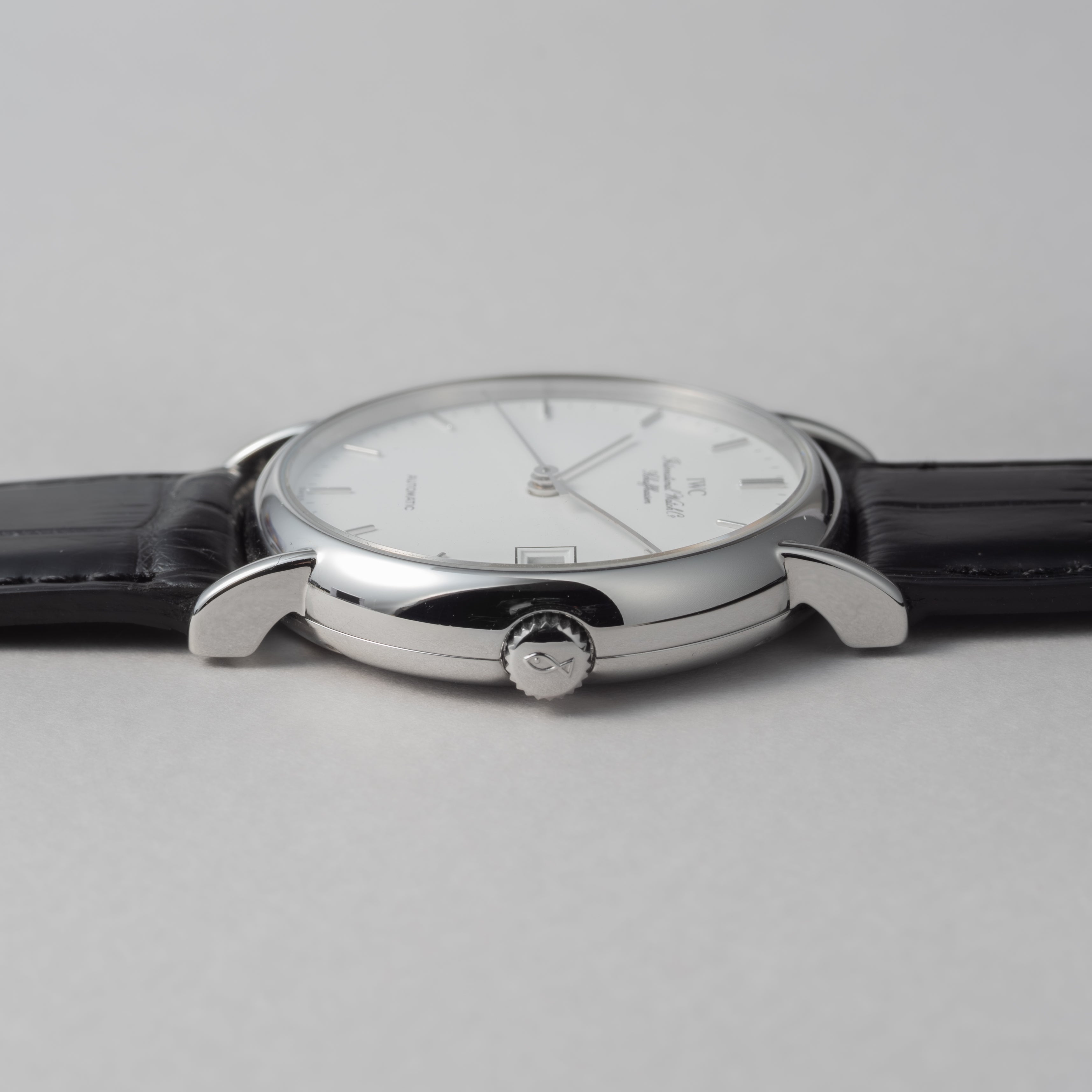 IWC ポートフィノ 2000年製 自動巻 ホワイトエナメルダイヤル 純正尾錠付き 純正革ベルト