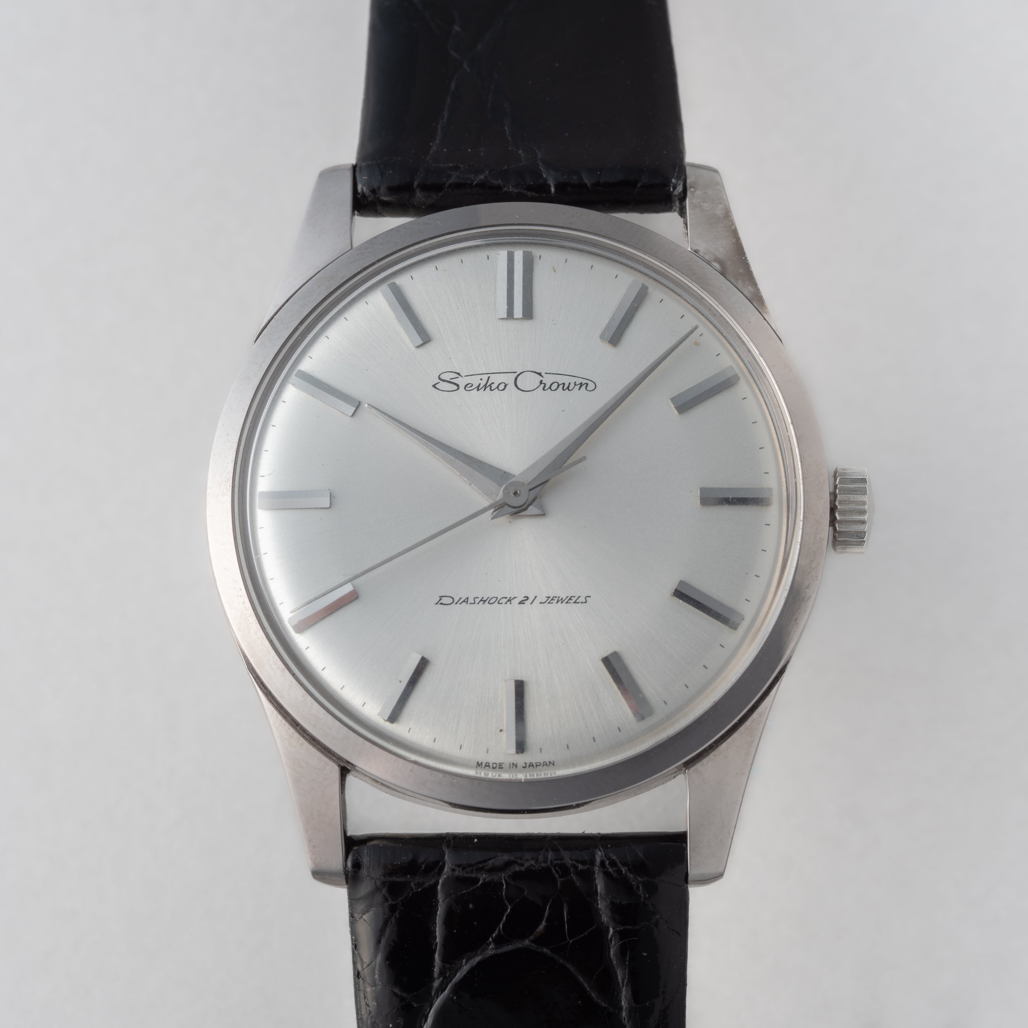 セイコー クラウン 21石 Ref.J14091 未使用品 箱、タグ、純正革ベルト、純正尾錠付き