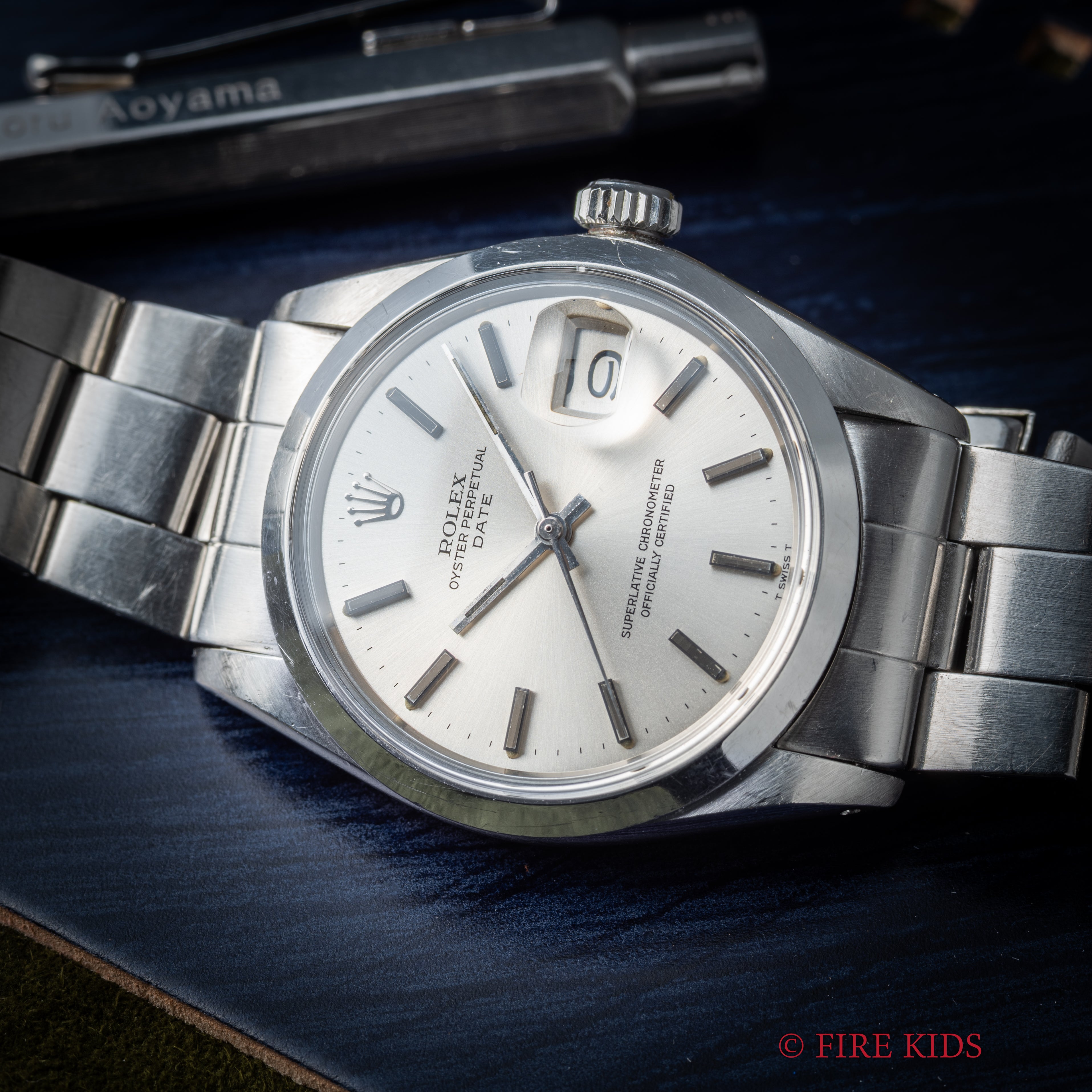 ロレックス 1972年製 オイスターパーペチュアルデイト Ref.1500 シルバーダイヤル