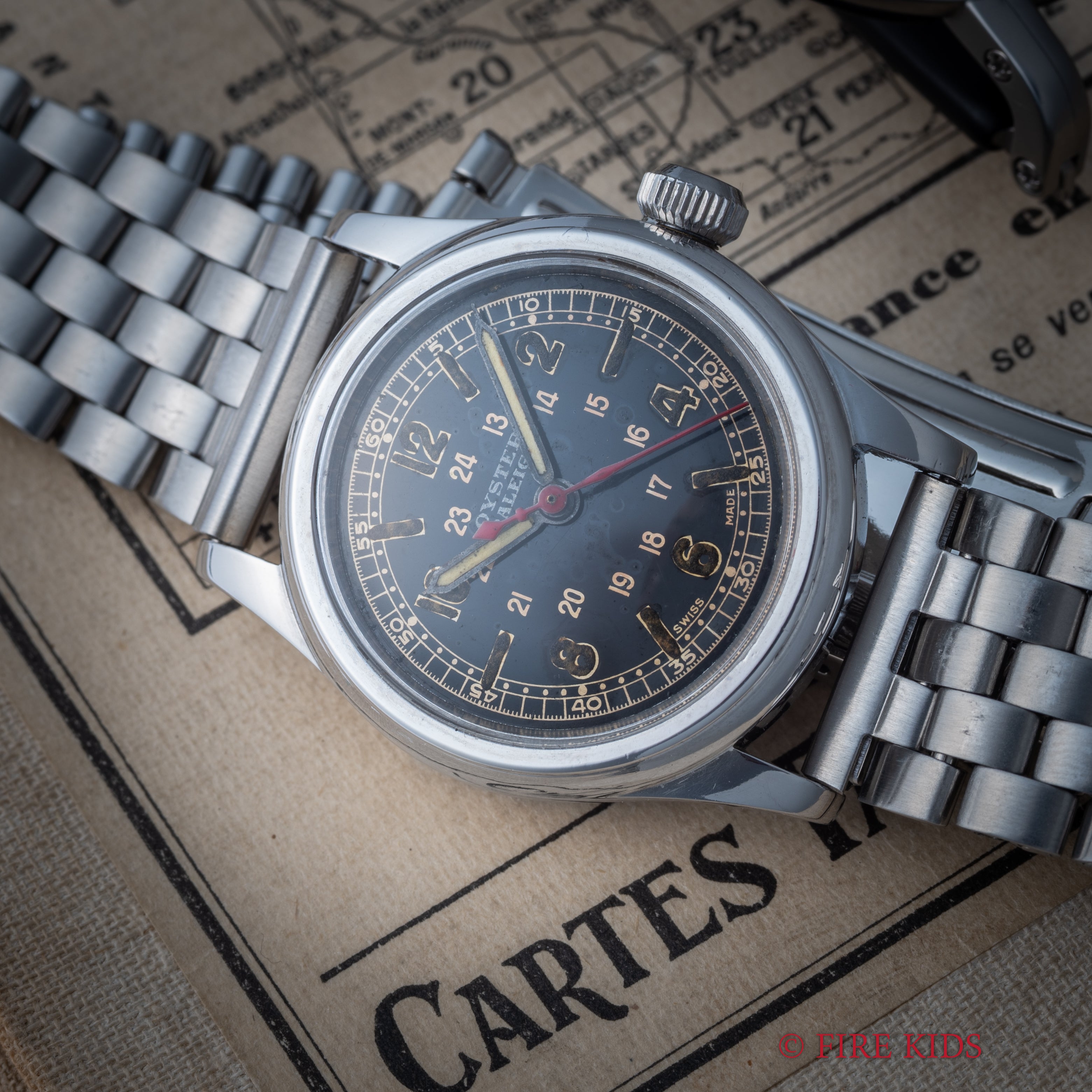 オイスター ラーレー 1942年製 手巻き Ref.3478 ブラックマジェスティックダイヤル