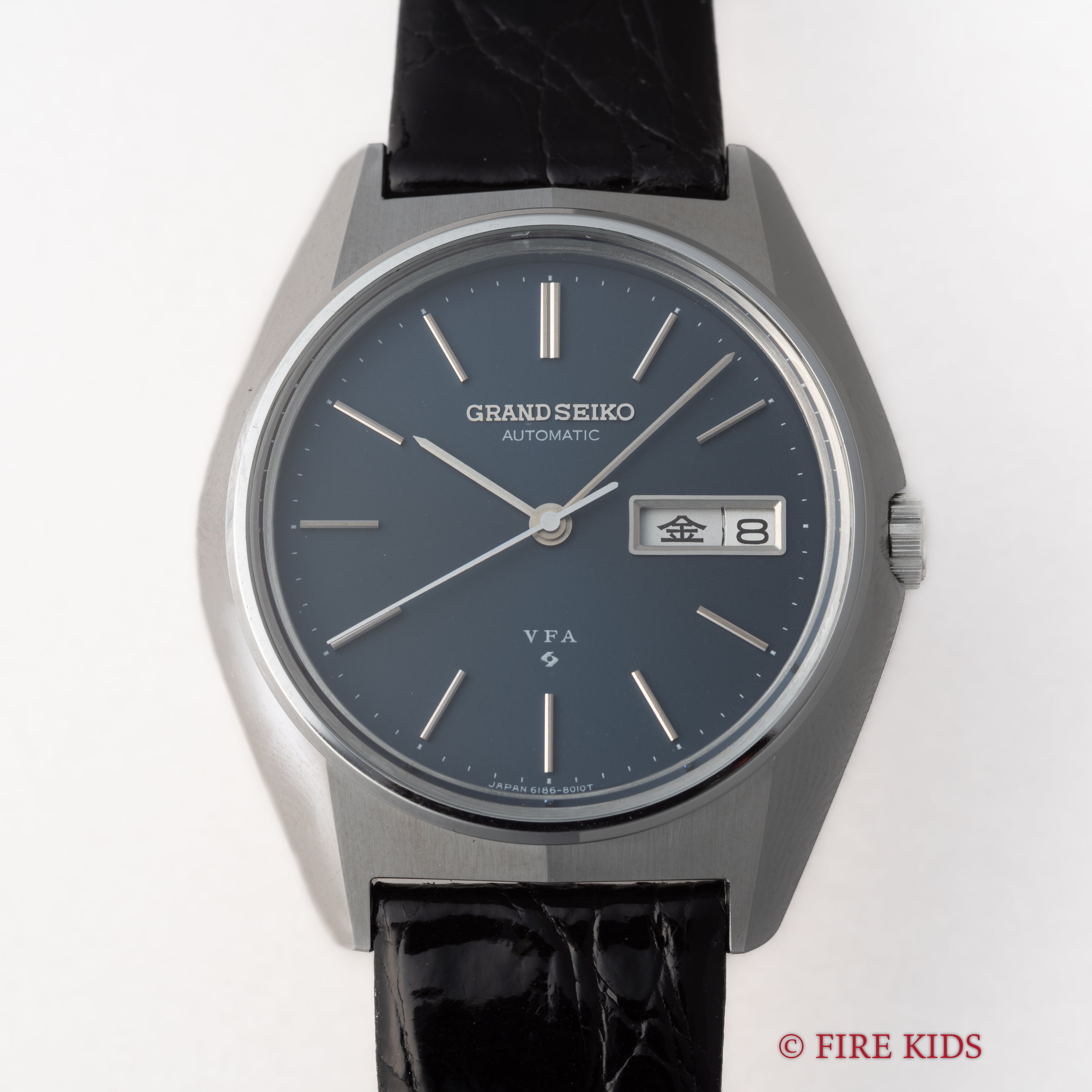 グランドセイコー VFA 1973年製 Ref.6186-8000-G 10振動 自動巻 ダークブルーダイヤル 純正尾錠