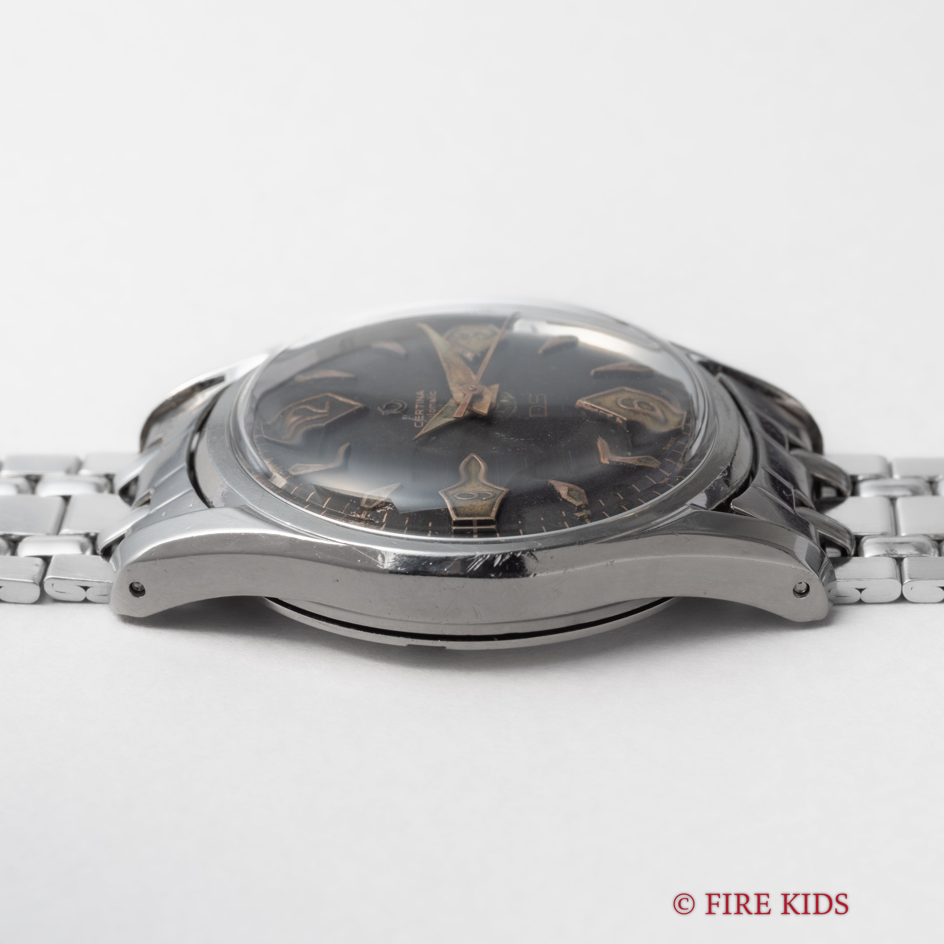 サーチナ DS ダイバー 200m防水 1960年代製 自動巻き 純正ゲイフレアーブレス付き