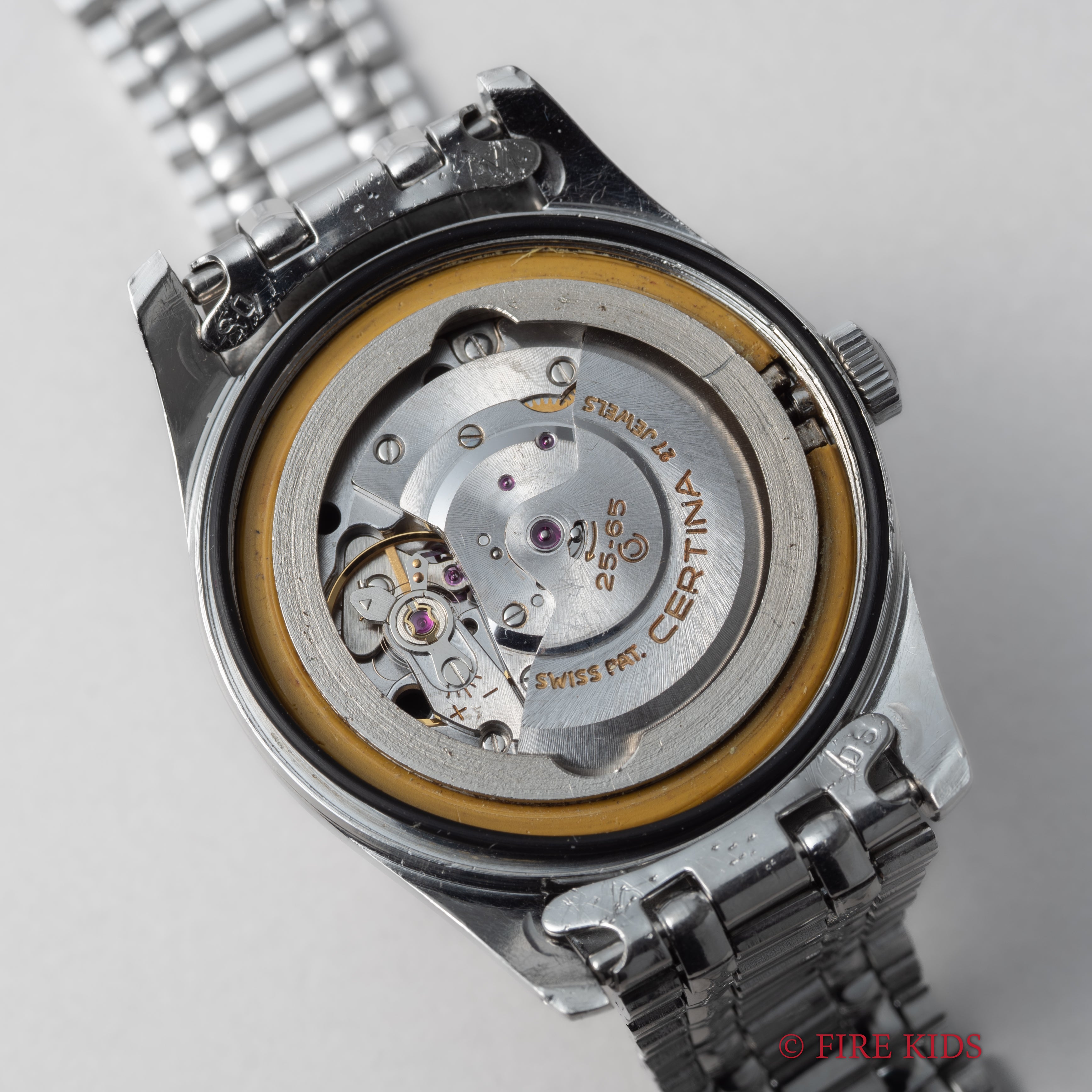 サーチナ DS ダイバー 200m防水 1960年代製 自動巻き 純正ゲイフレアーブレス付き