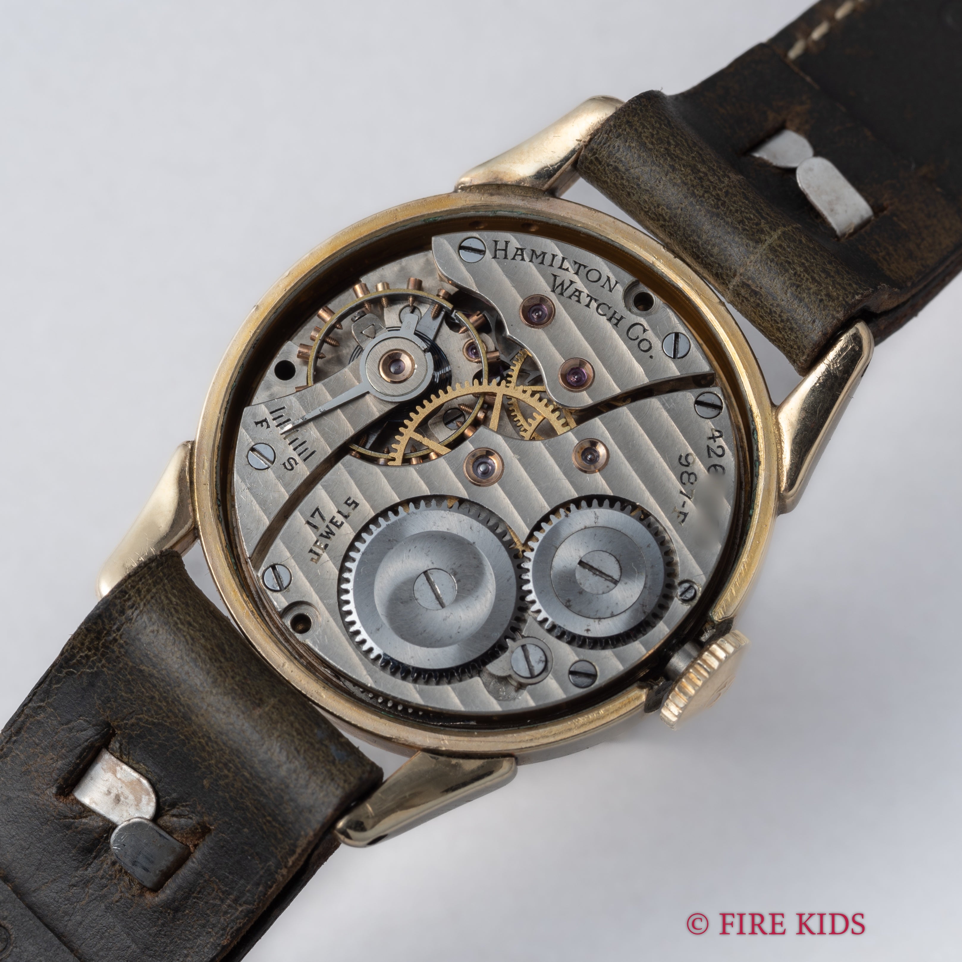 ハミルトン アラビア スモールセコンド 手巻き 1931年製 10KGF