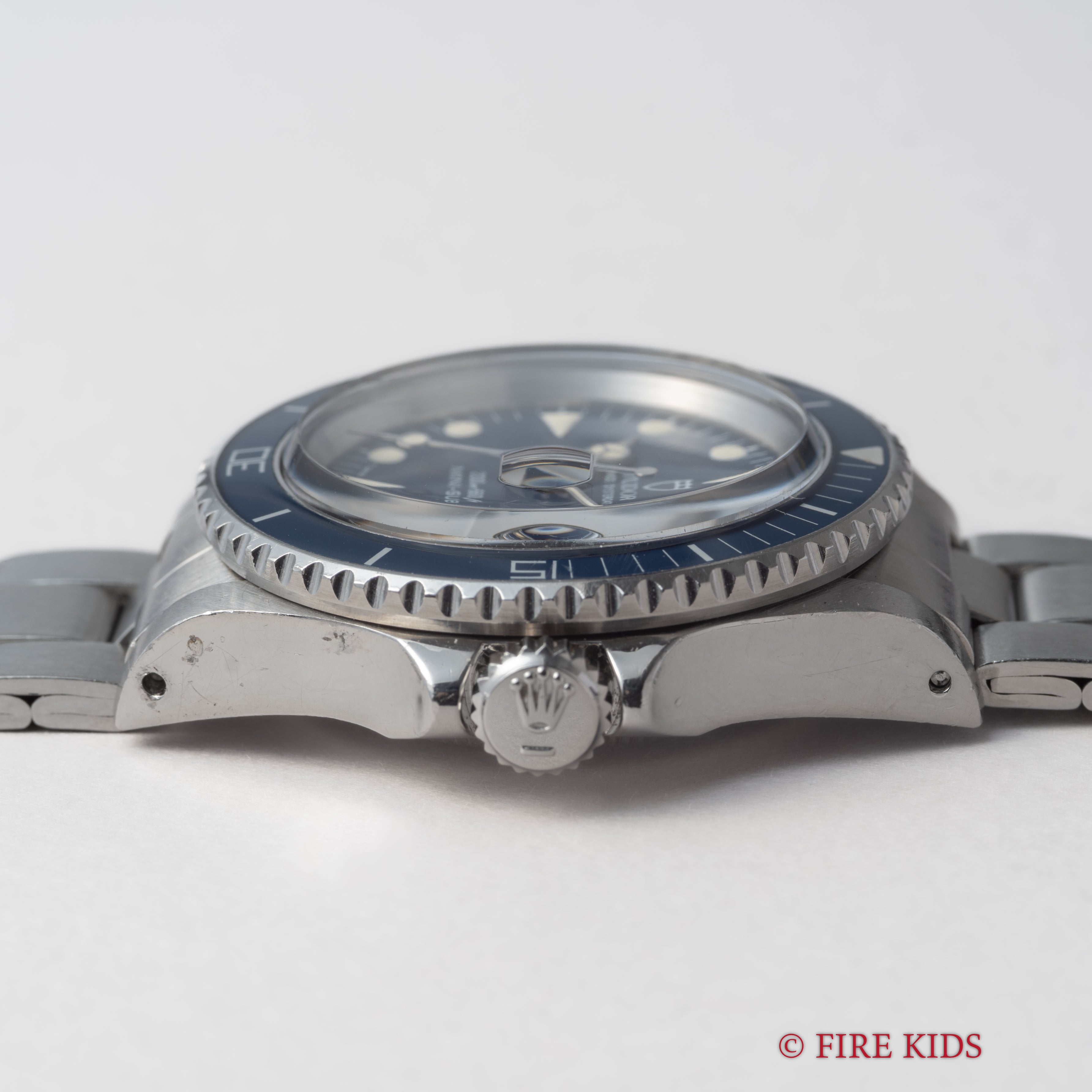 チューダー ミニサブ 1989年製 Ref.73090 ブルーダイヤルベゼル 王冠リューズ 3連オイスターブレス