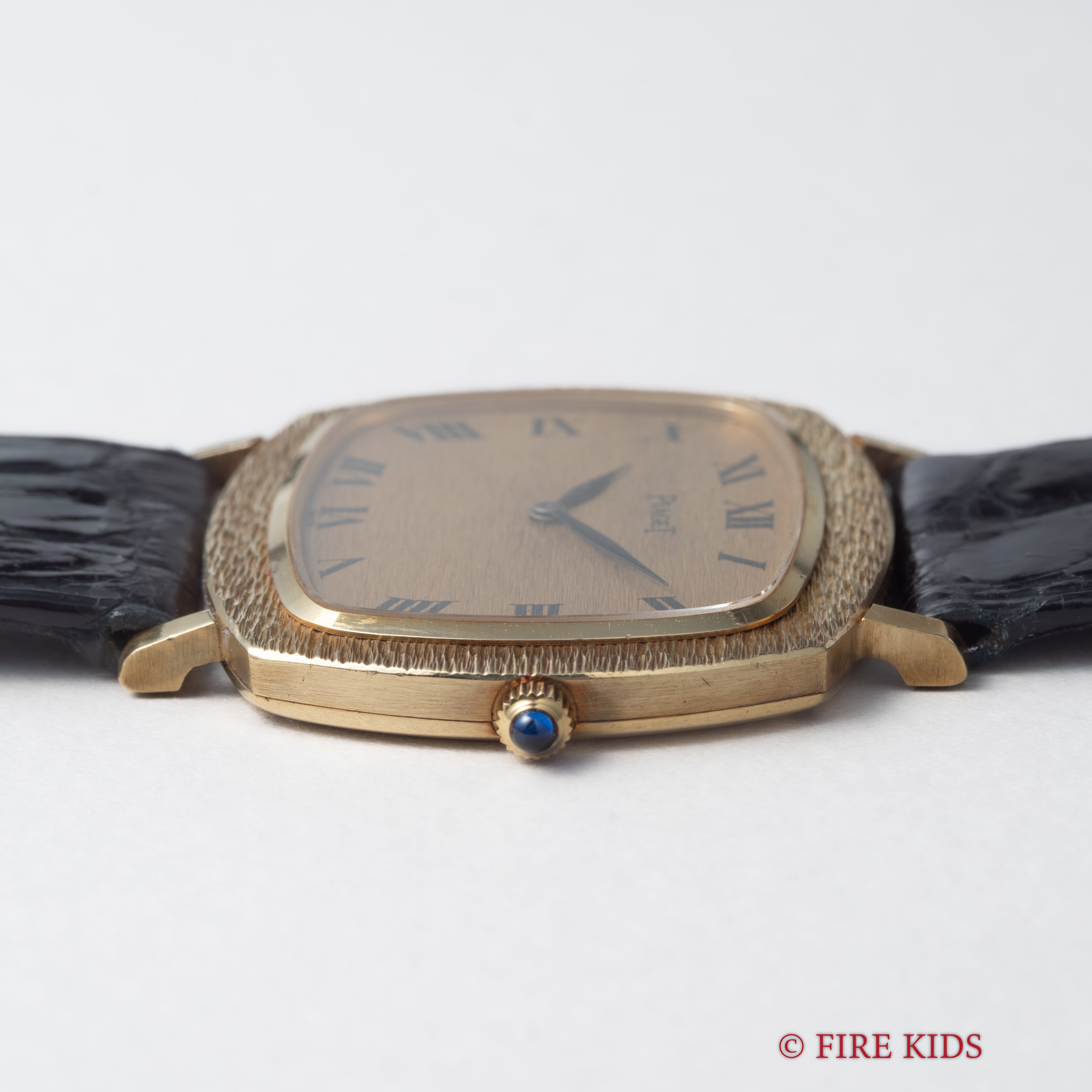 ピアジェ スクエア バーク仕上げ Cal.9P1 Ref.9434 純正18金尾錠付き 1970年代製