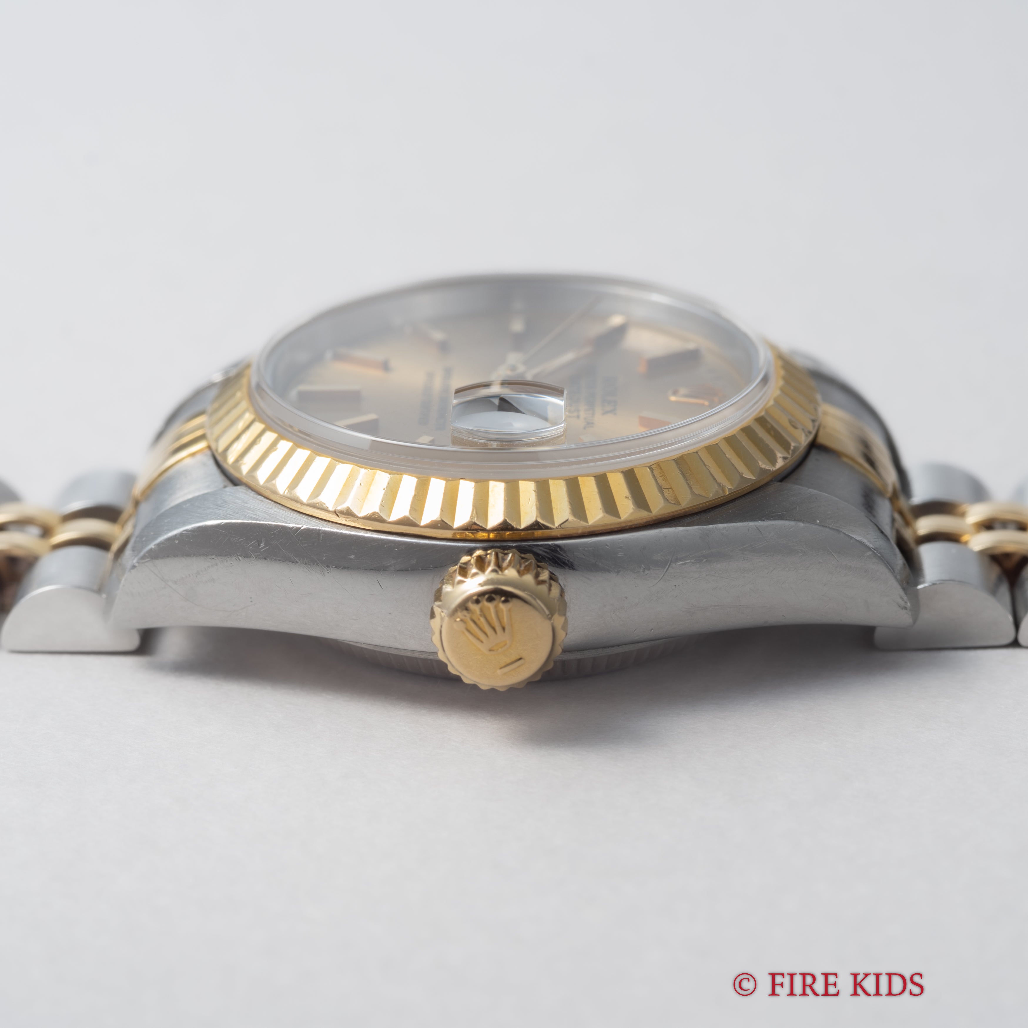 ロレックス デイトジャスト 自動巻き 1993年製 レディース コンビ Ref.69173 シャンパンダイヤル