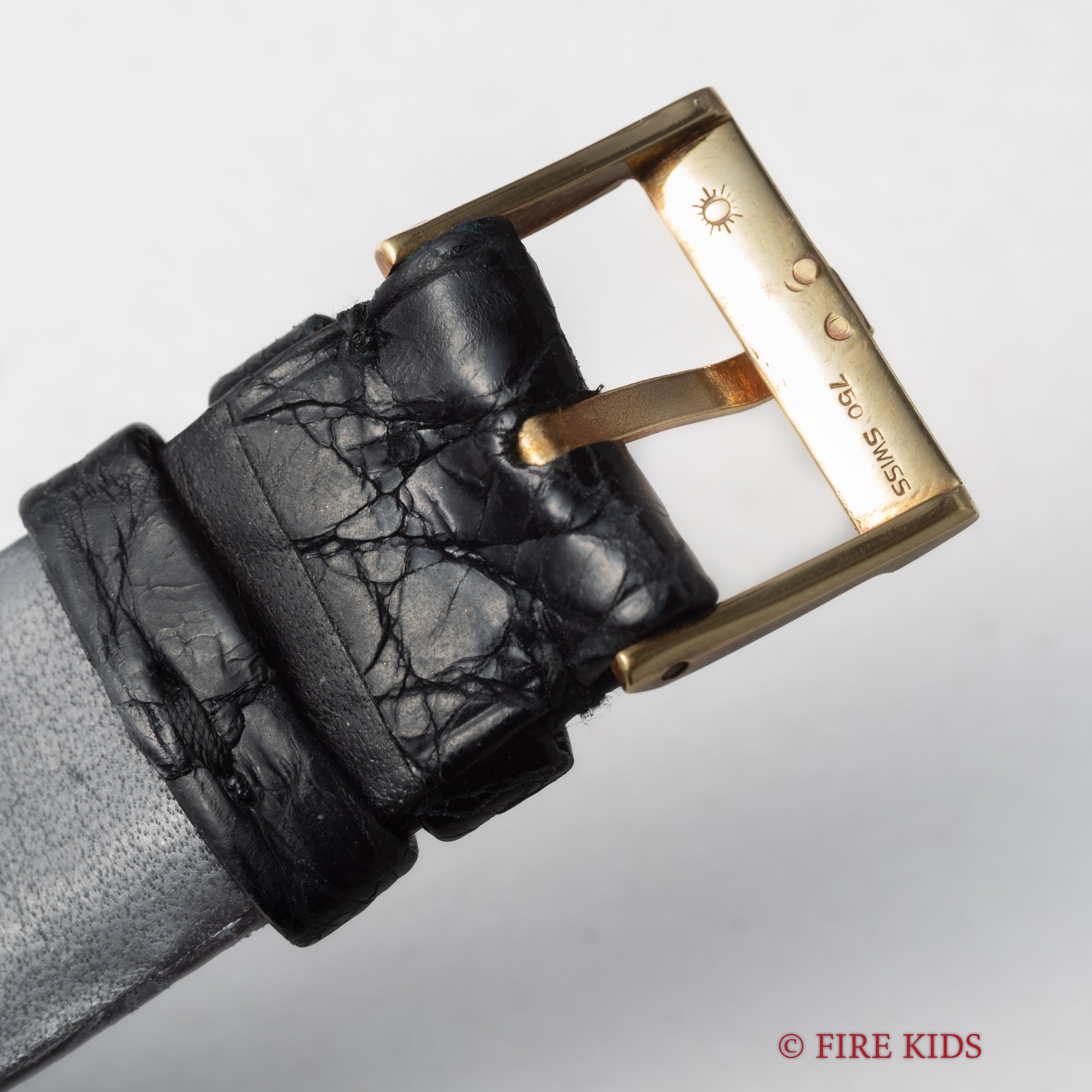 ピアジェ スクエア バーク仕上げ Cal.9P1 Ref.9434 純正18金尾錠付き 1970年代製