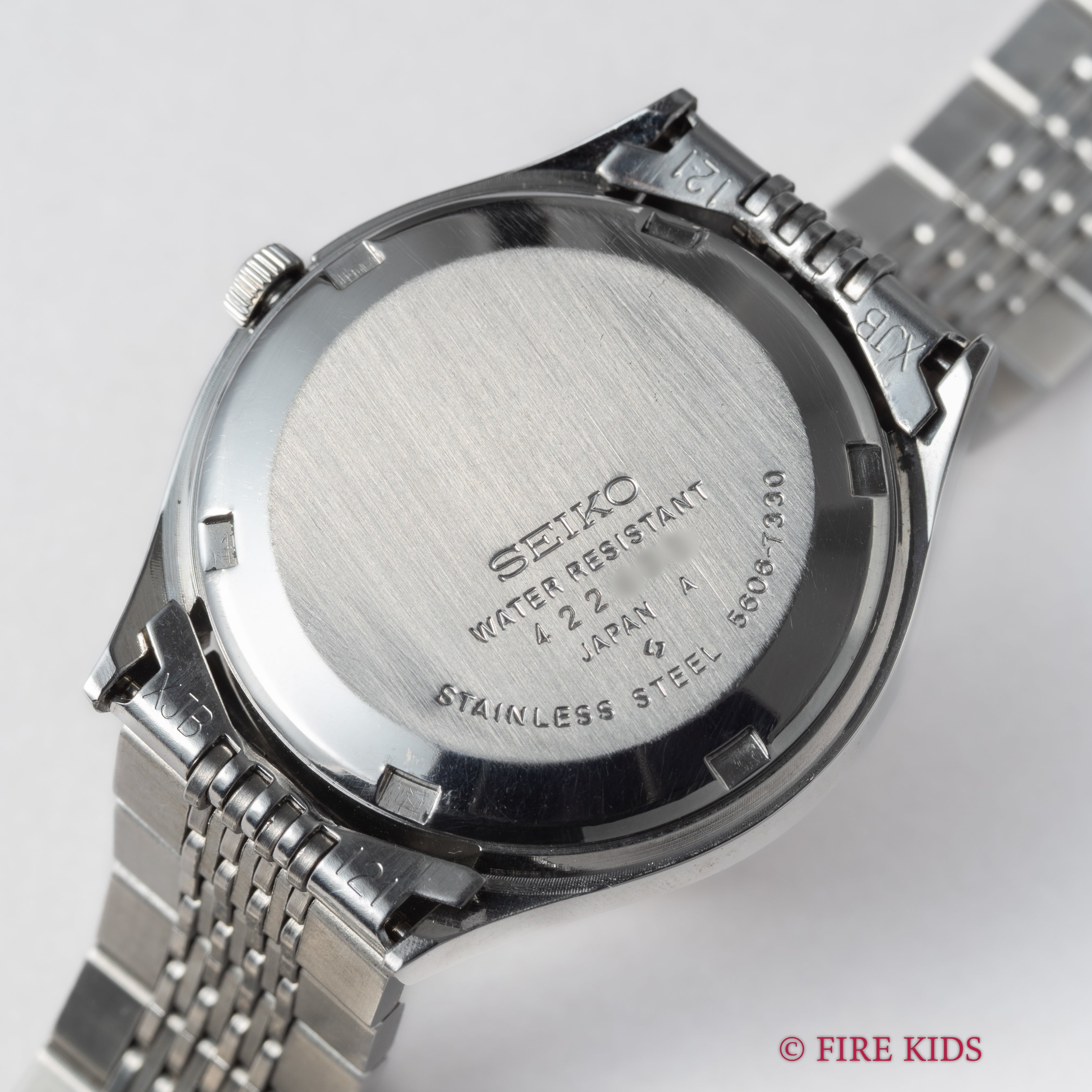 セイコー ロードマチック Ref.5606-7330 1974年製 カットガラス パープルダイヤル 純正ブレス