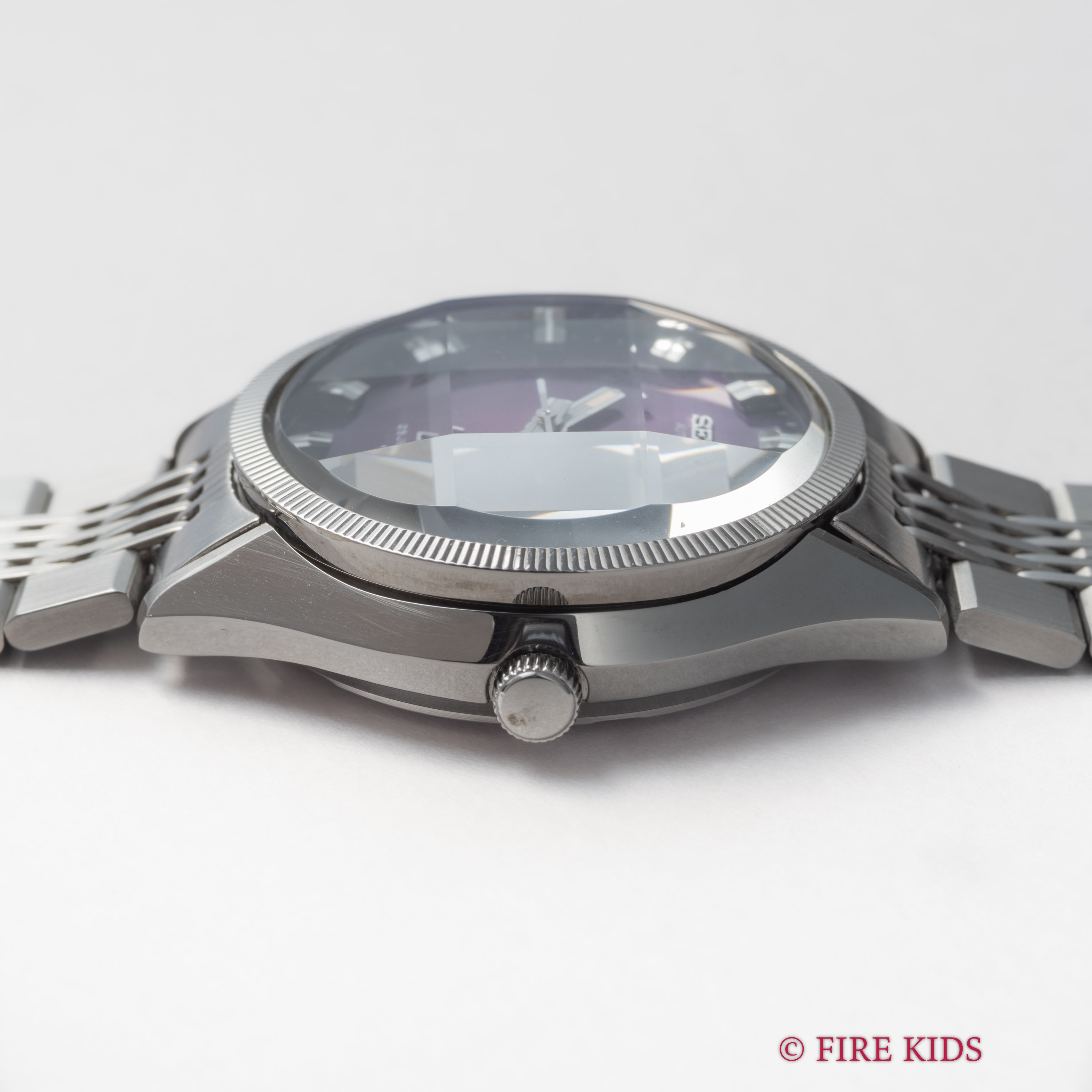 セイコー ロードマチック Ref.5606-7330 1974年製 カットガラス パープルダイヤル 純正ブレス