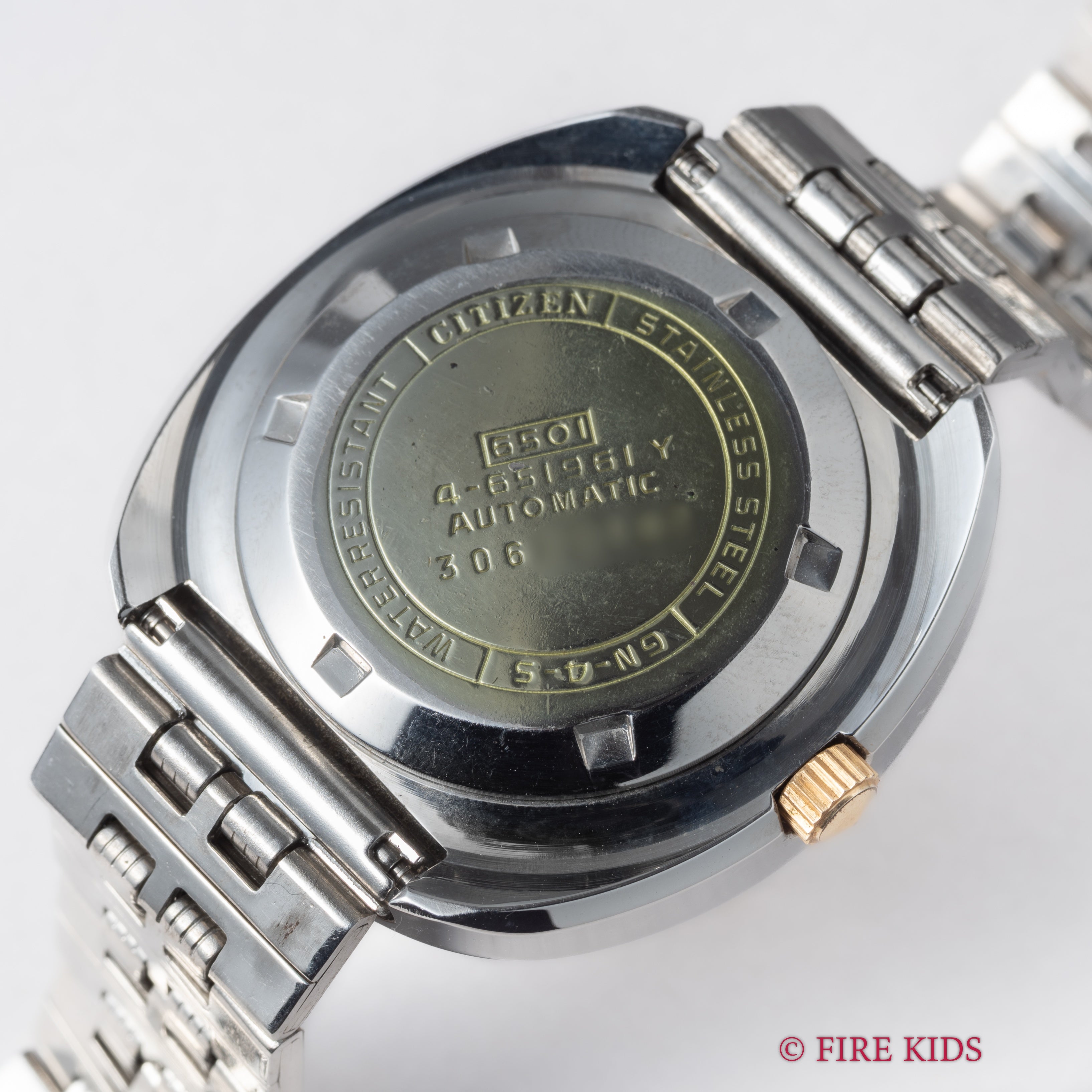 シチズン 1973年製 グリーングラデーション Ref.4-651961Y 未使用美品 カットガラス 自動巻 純正ブレス