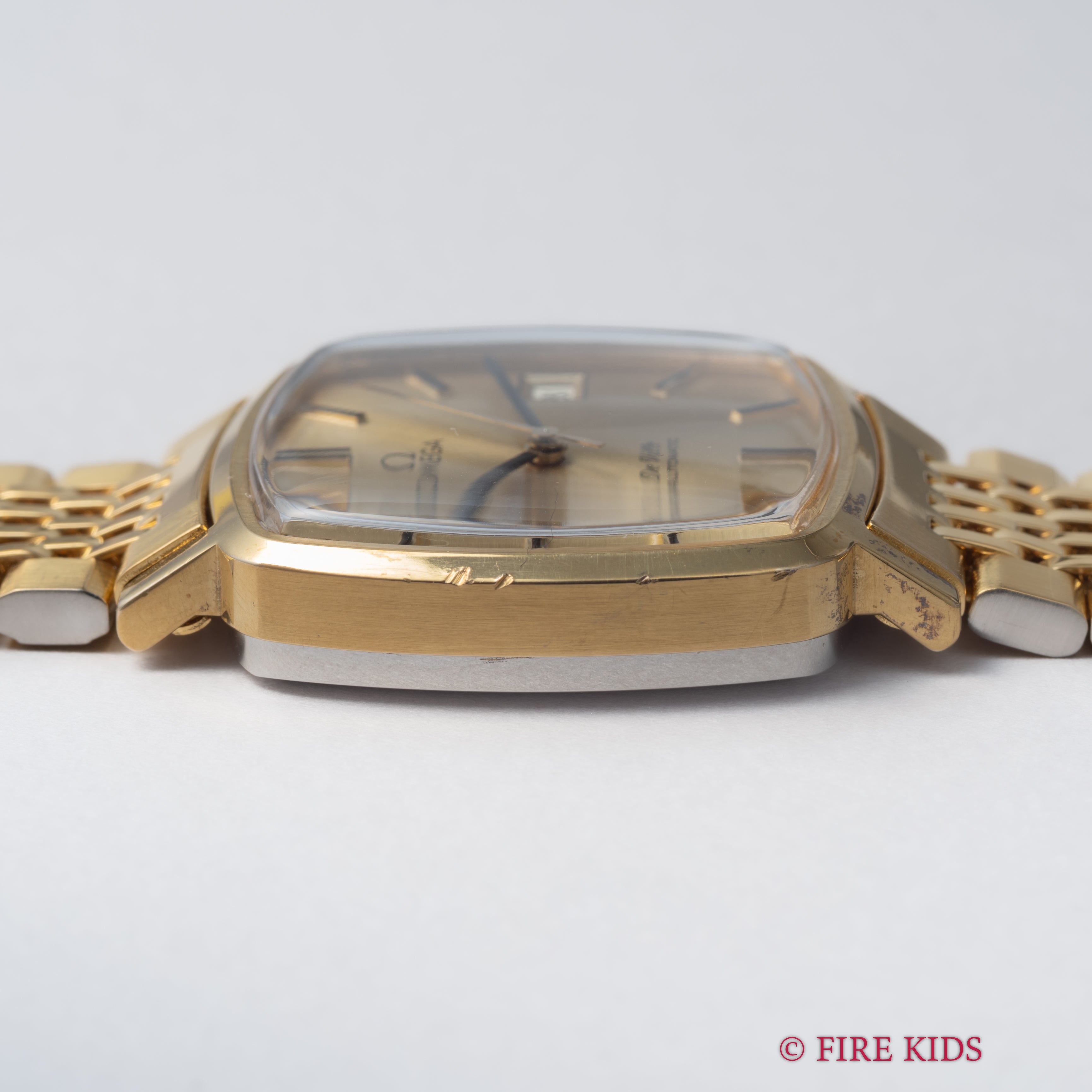 オメガ デ・ヴィル 1979年製 Ref.162.0060 スクエアケース 自動巻き 純正ブレス付き GPケース