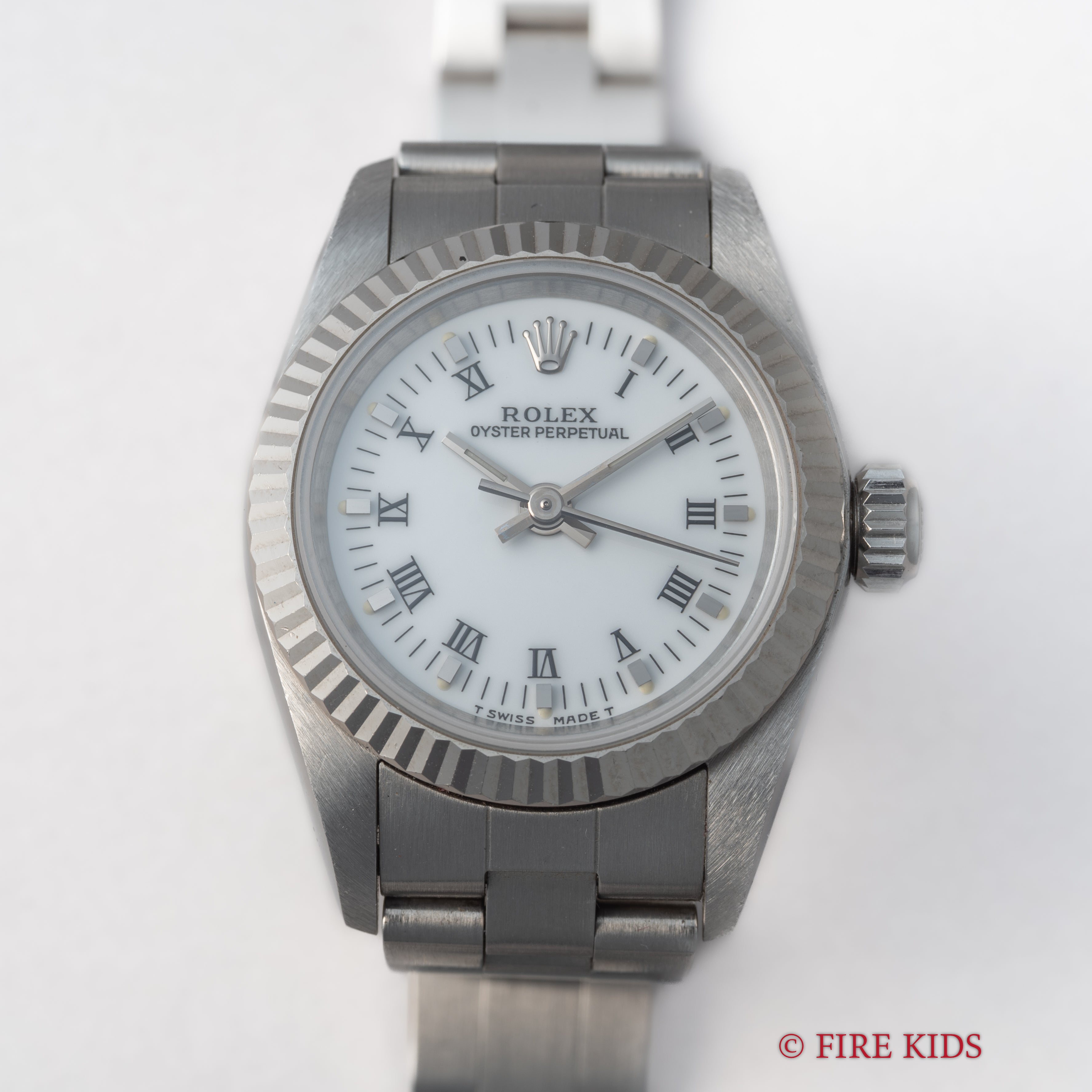 ロレックス Ref.67194 1997年製 ホワイトローマンダイヤル 箱、ギャラ、タグ、冊子付