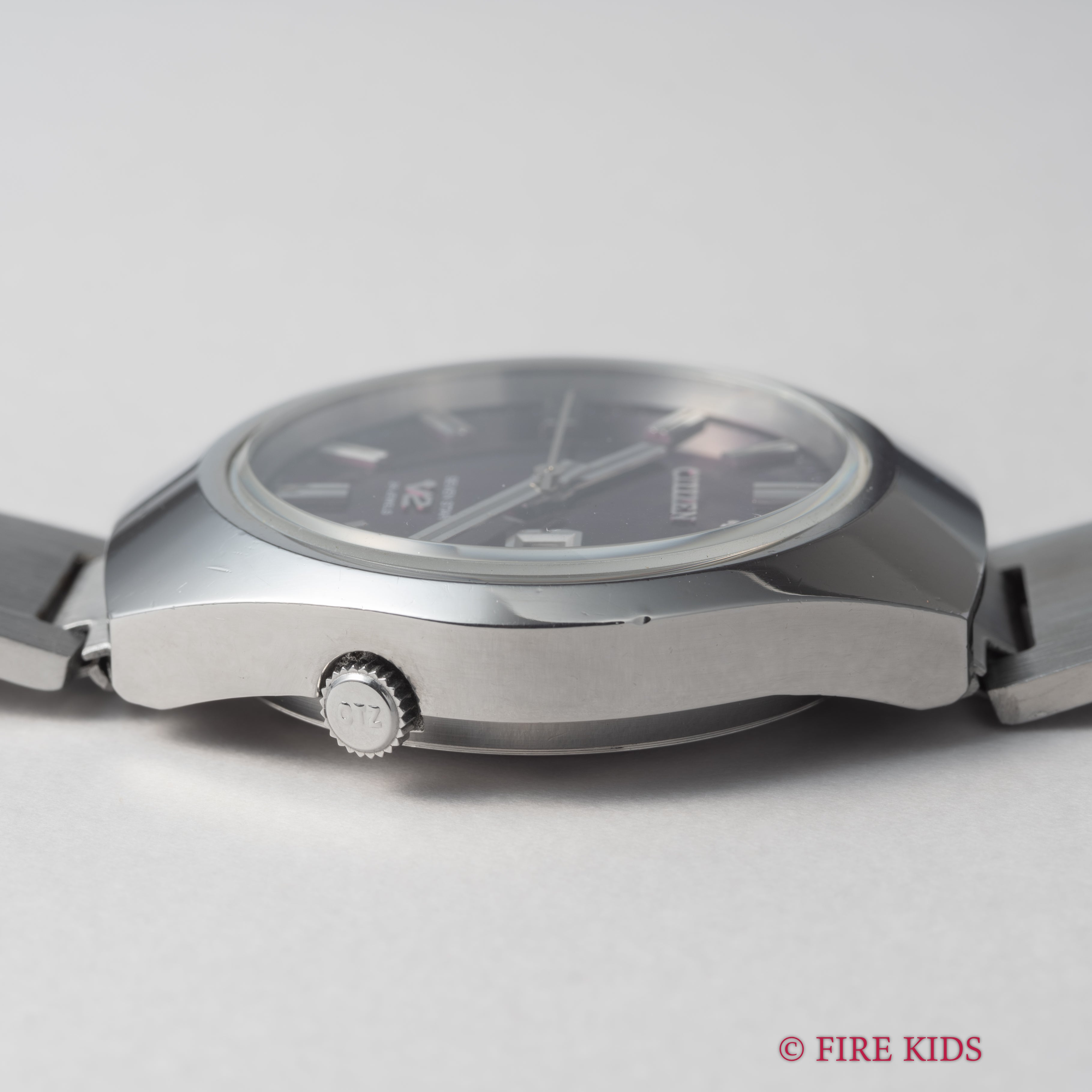 シチズンセブンスター V2 パープルダイヤル 1973年製 デイデイト自動巻 純正ブレス付き