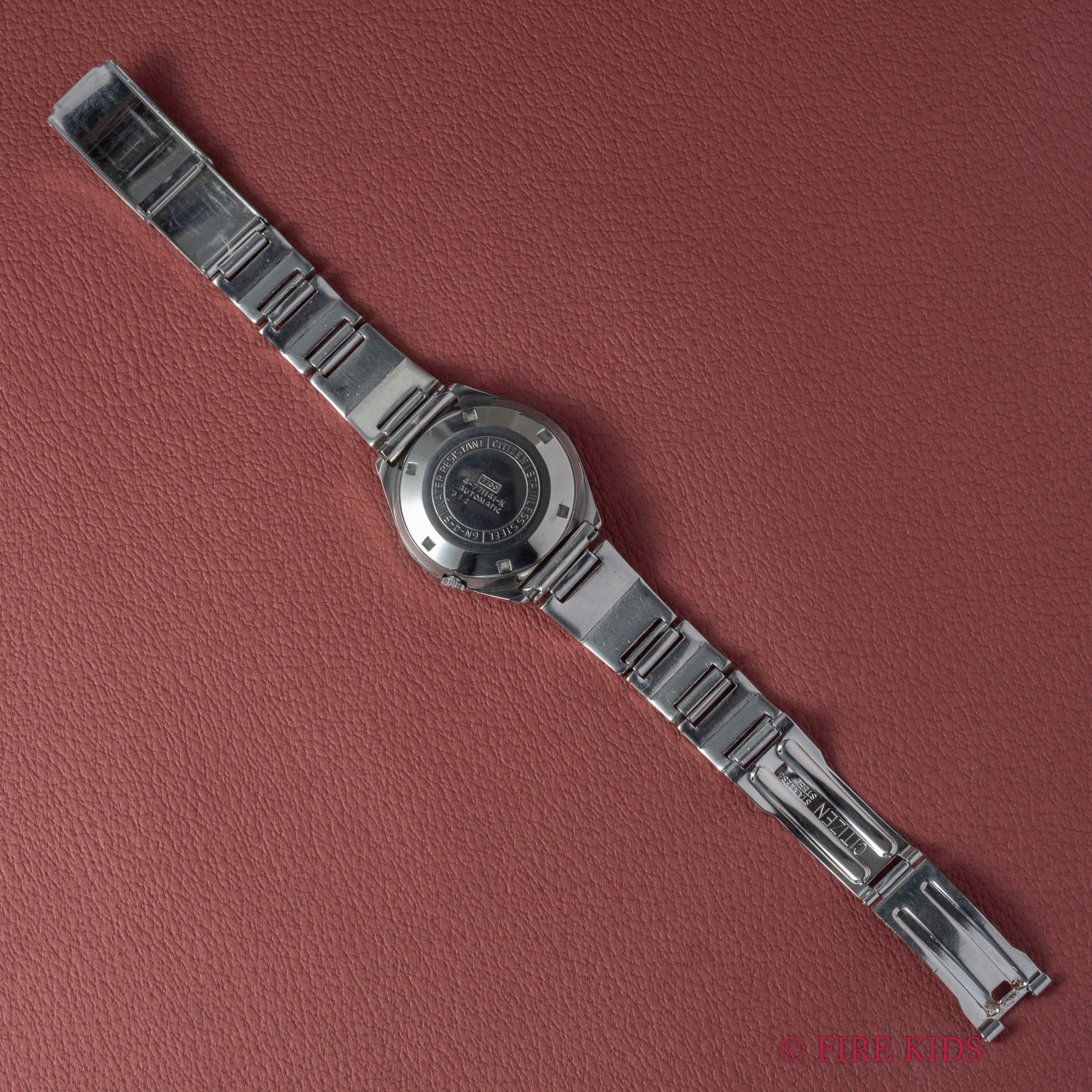 シチズンセブンスター V2 パープルダイヤル 1973年製 デイデイト自動巻 純正ブレス付き