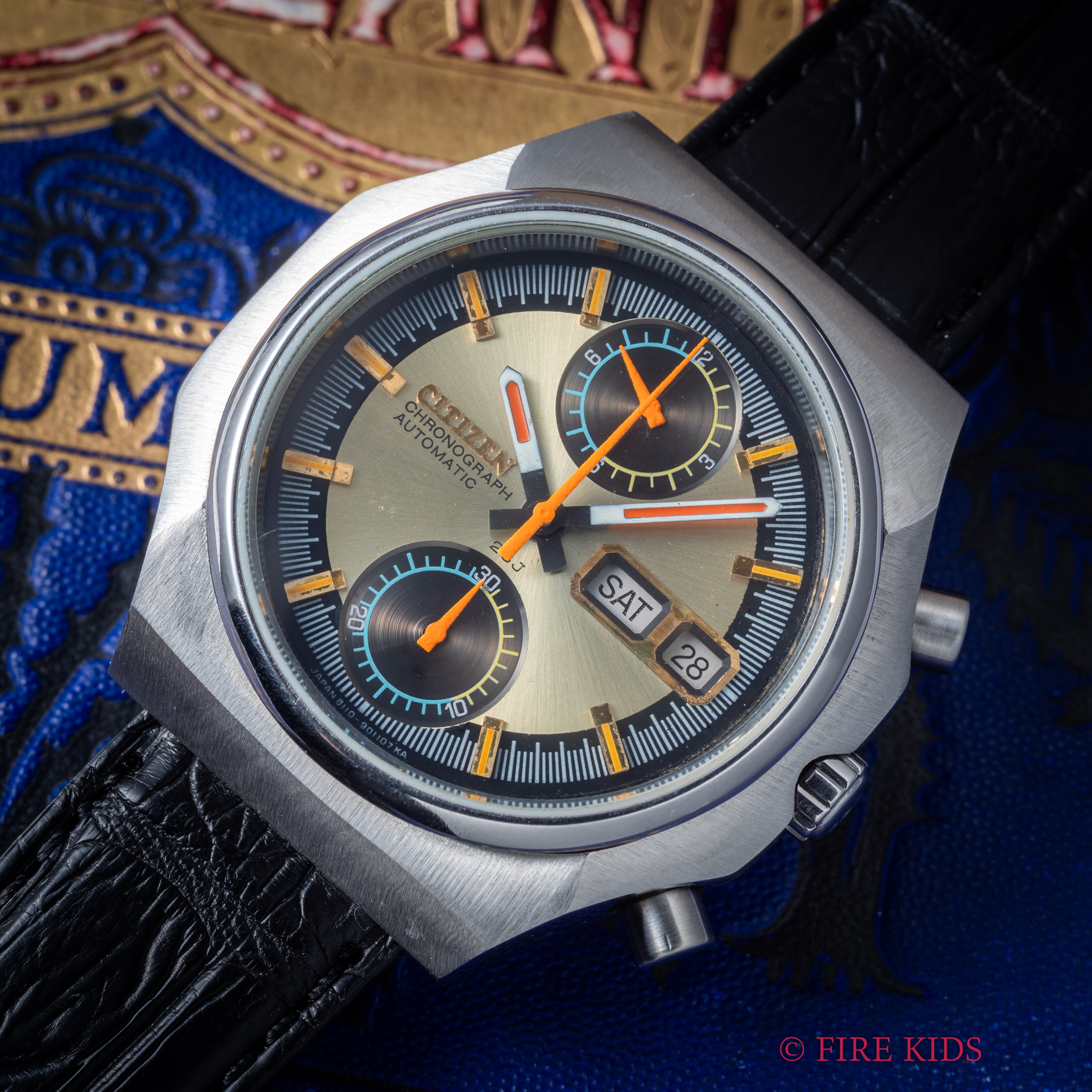 シチズン モナコ クロノグラフ 1975年製 フライバック機能付き 自動巻き 美品