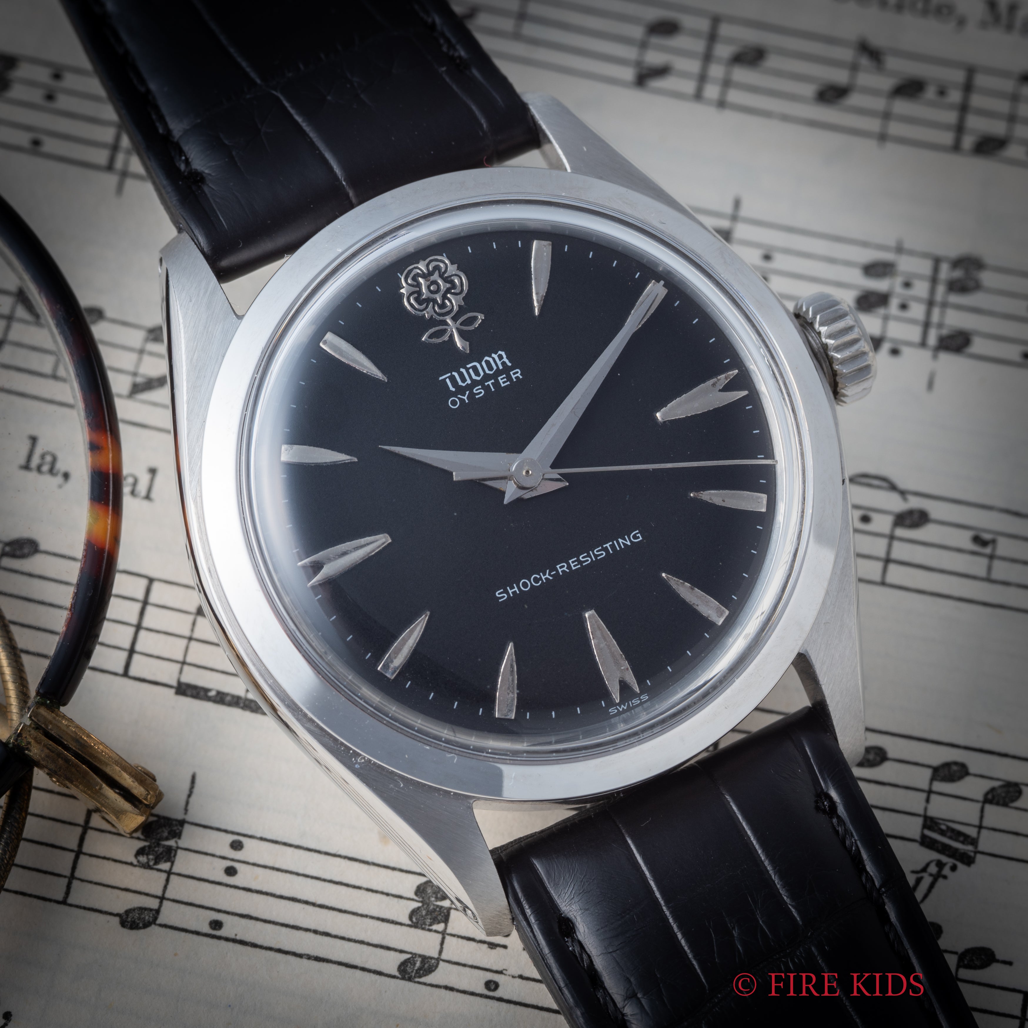 チューダー デカバラ 1960年代製 Ref.7934 オイスター 手巻き BKリダン 王冠リューズ