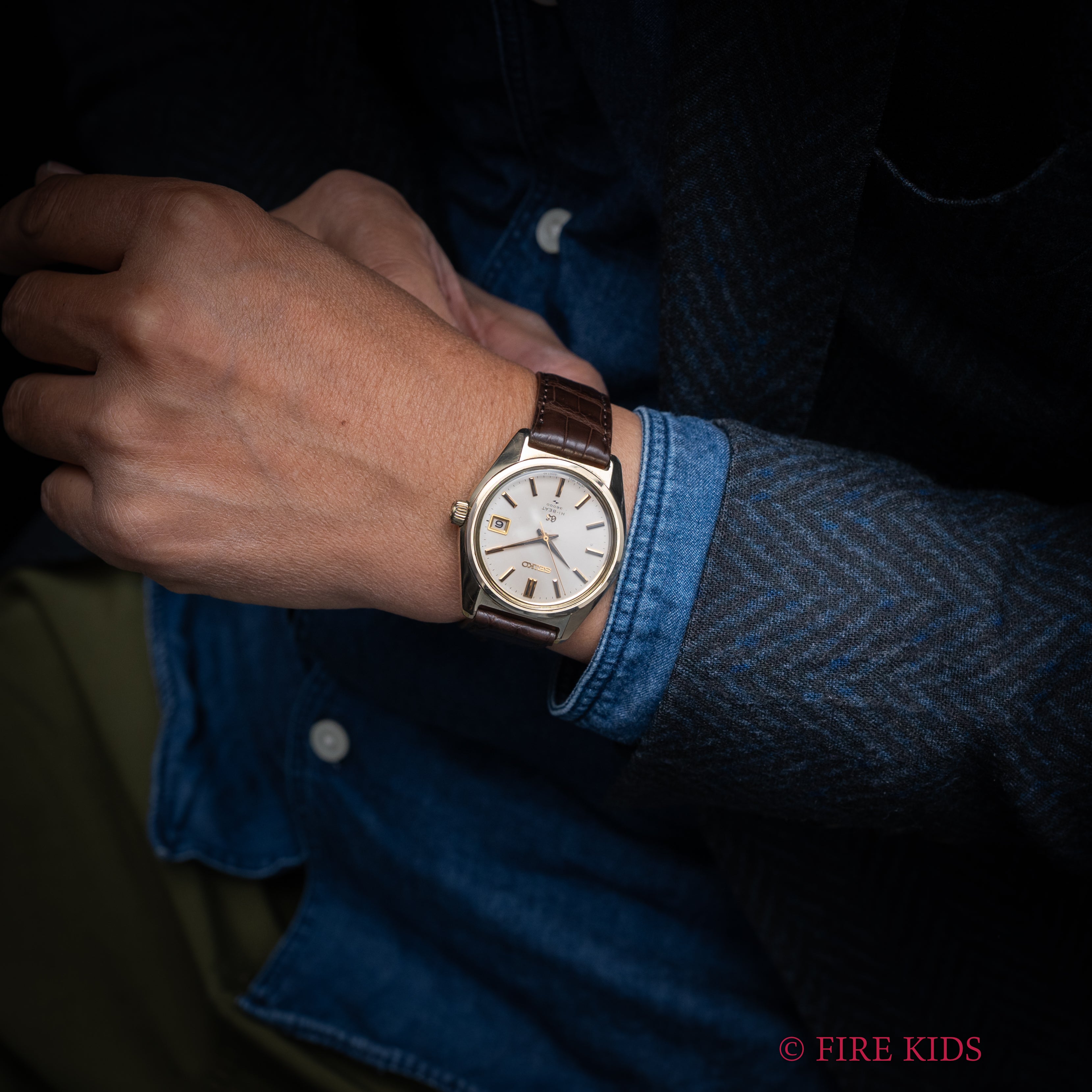 グランドセイコー 1968年製 手巻10振動 Ref.4522-8000 キャップゴールド 45GS パティーナダイヤル