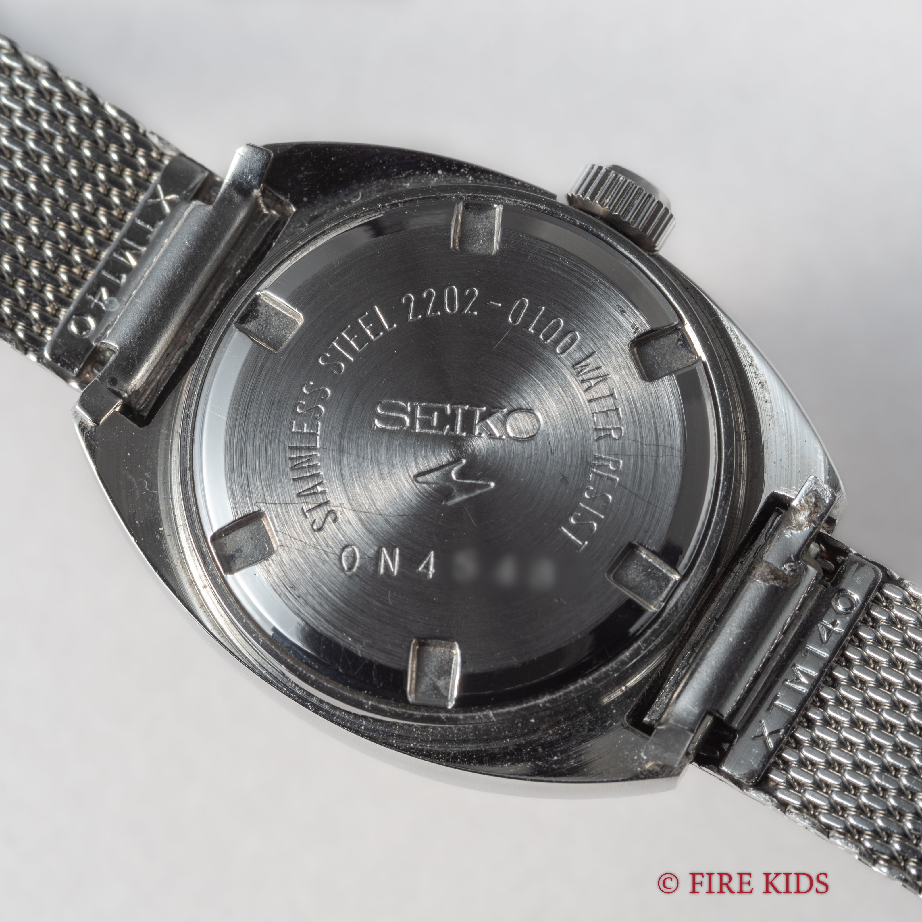 セイコー レディース Ref.2202-0100 1970年製 手巻き 赤カレンダー 純正ブレス