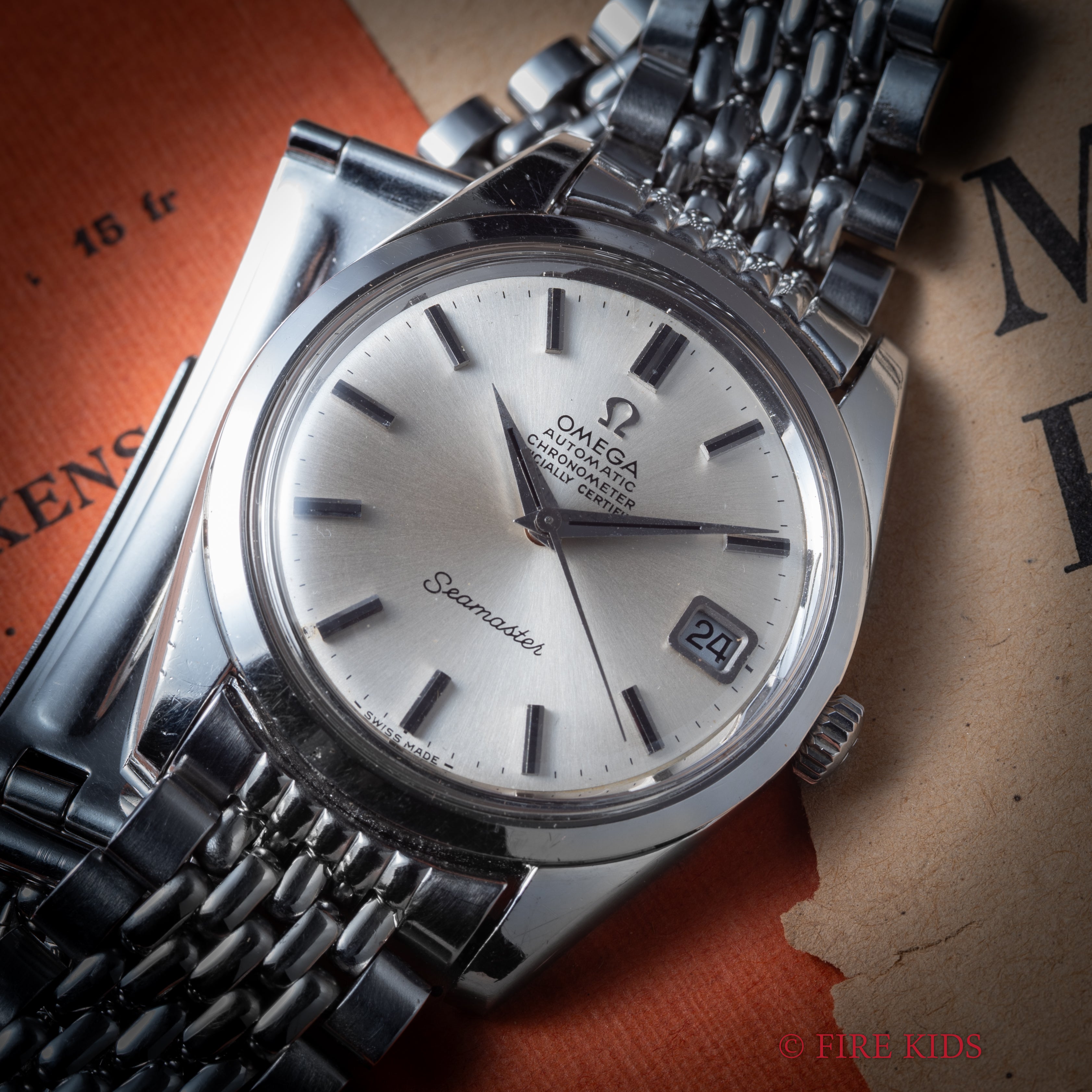 オメガ シーマスター クロノメーター 1969年製 自動巻 Cal.564 純正ライスブレス