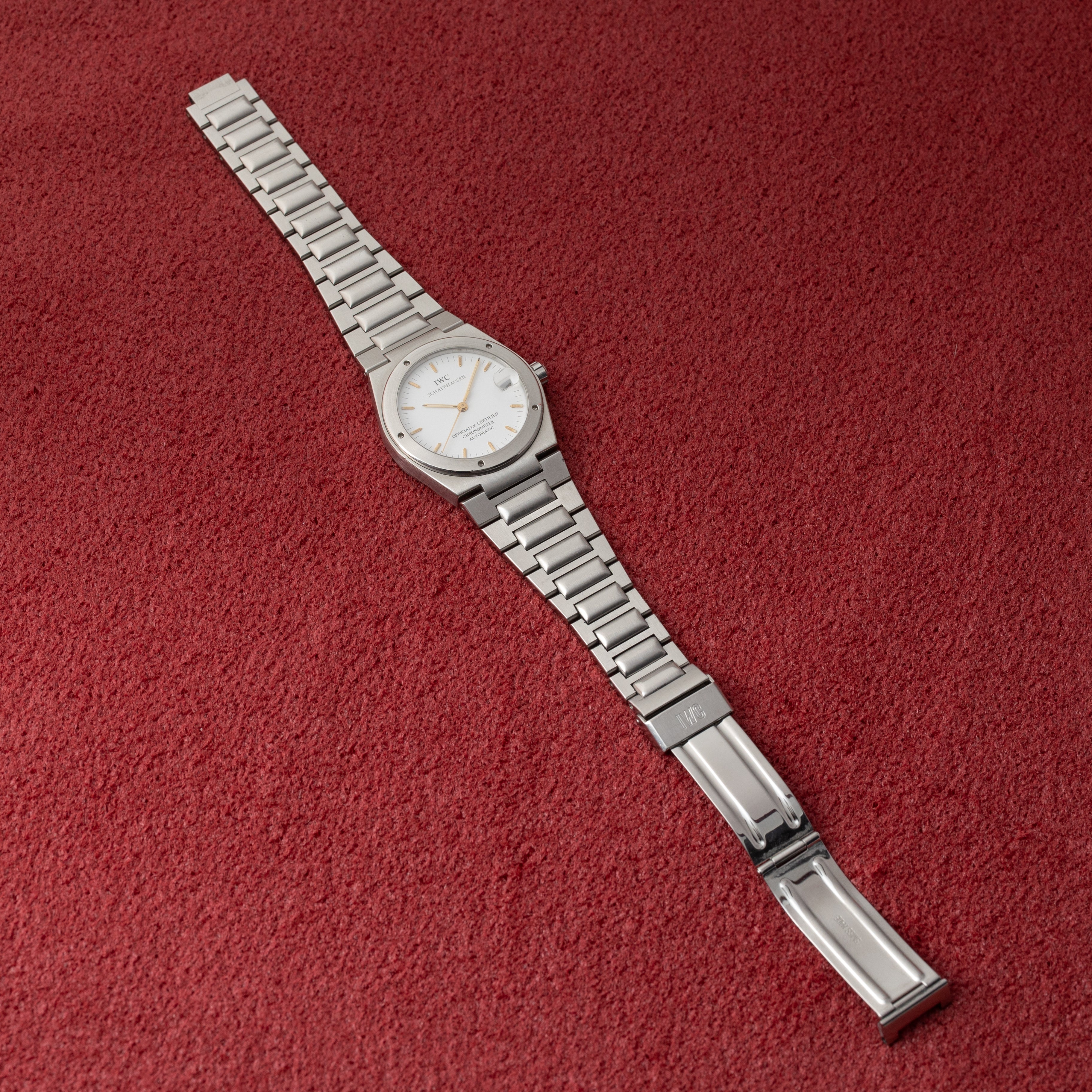 IWC インヂュニア Ref.3521 ホワイトダイヤル 1993年製 Cal.887/2 クロノメーター