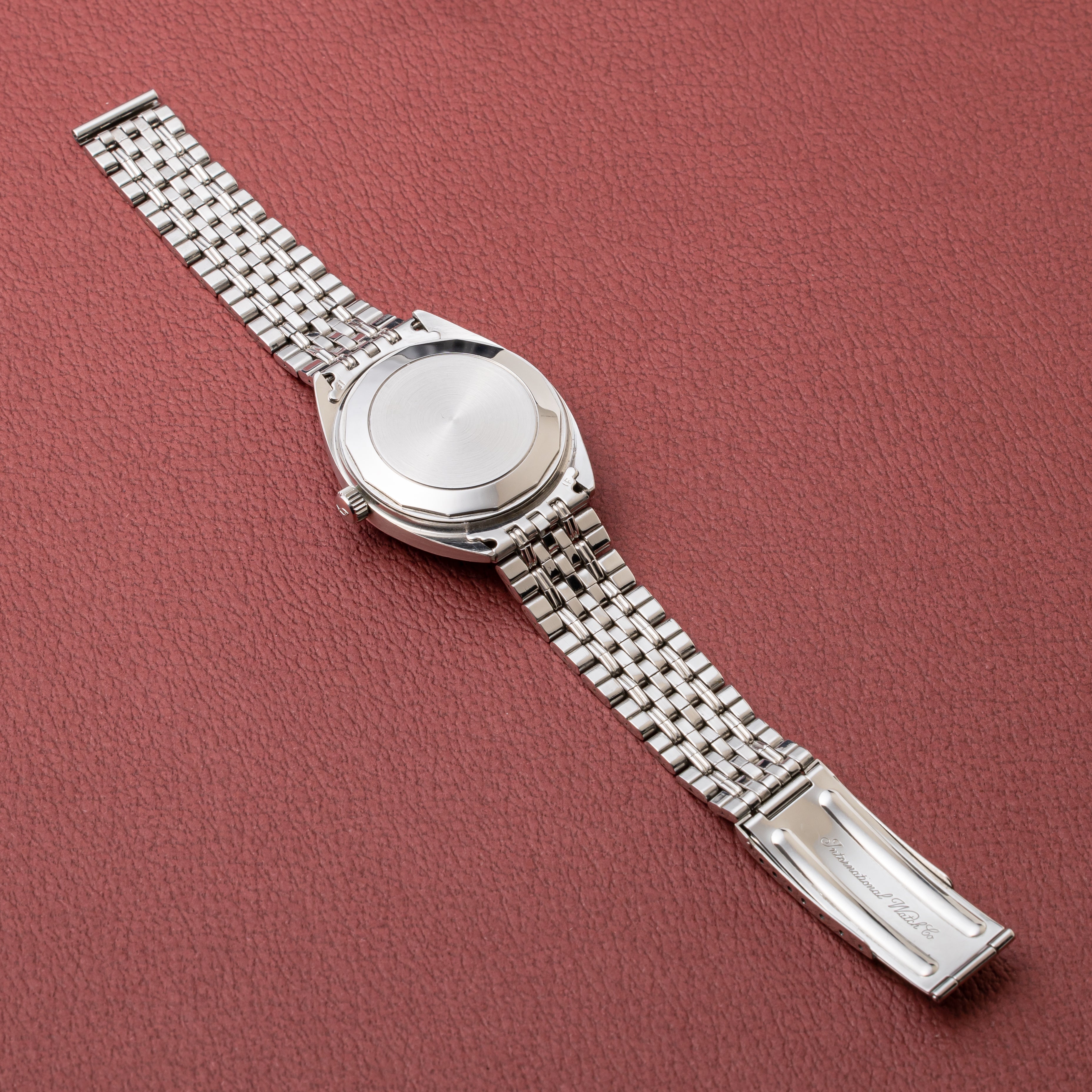 IWCヨットクラブ ブルーマーブル 1969年製 純正ステンレスブレス