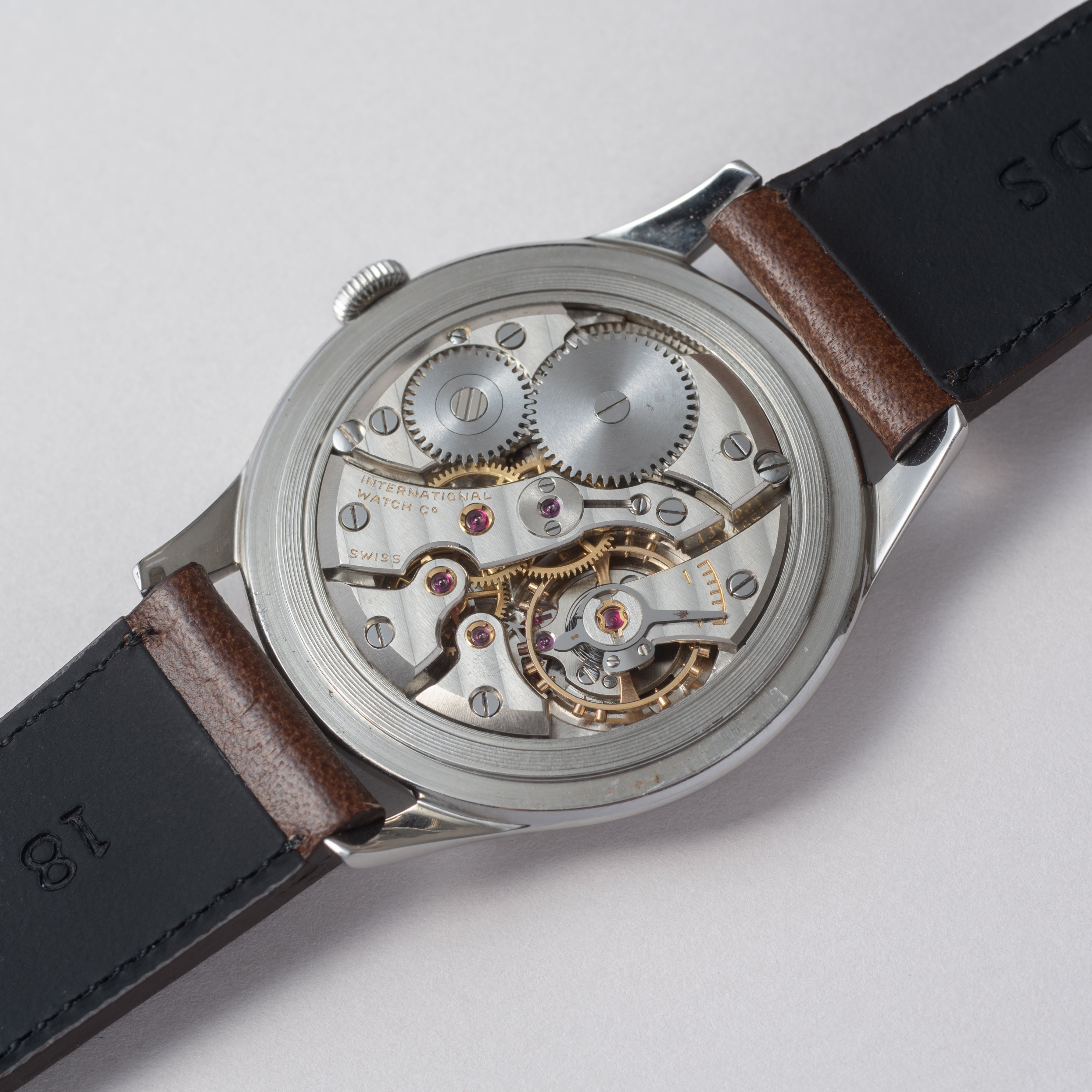 IWC Cal.89搭載 1955年製ラウンドケース 手巻き ステンレスケース