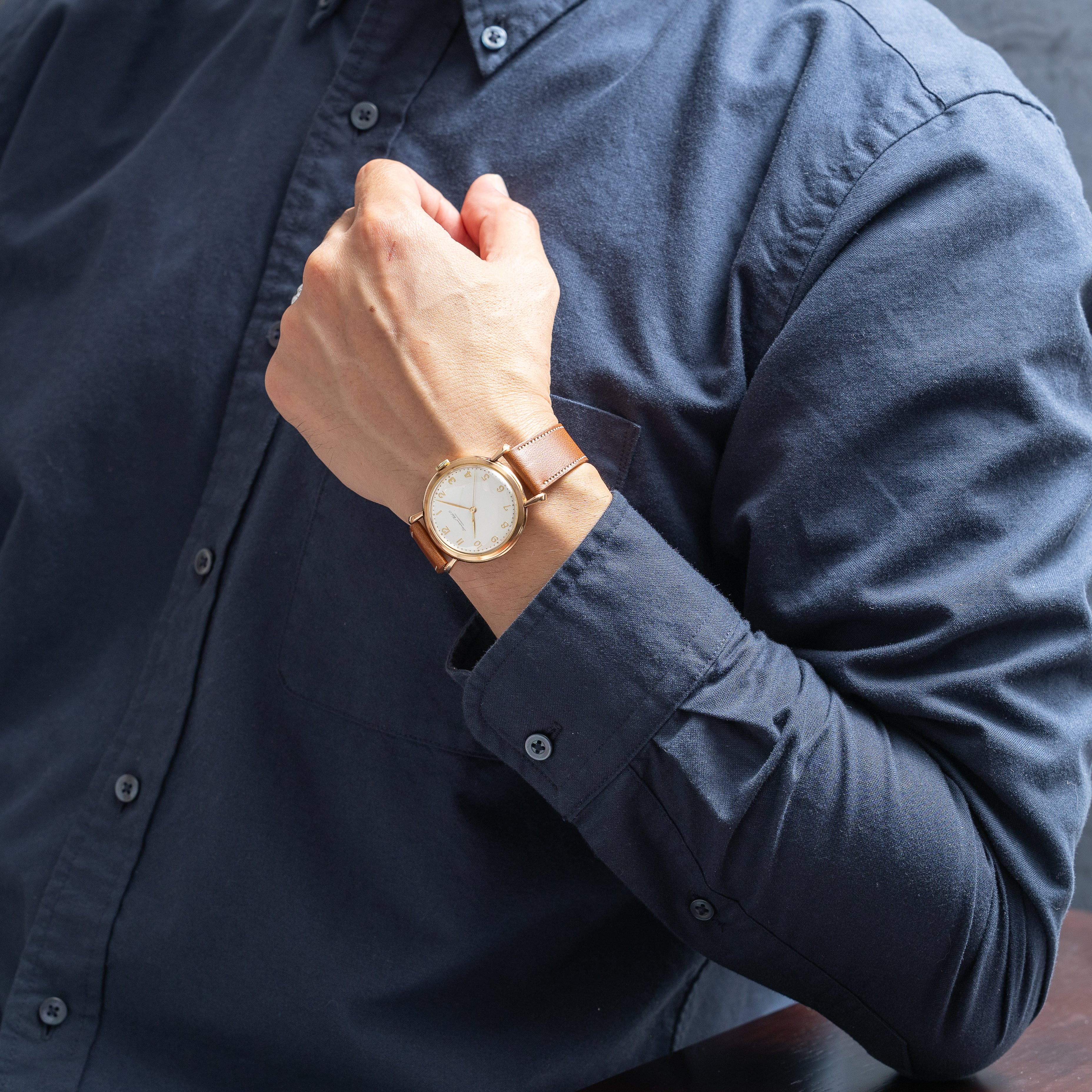 IWC18金無垢 Cal.89 全アラビアダイヤル 1950年製