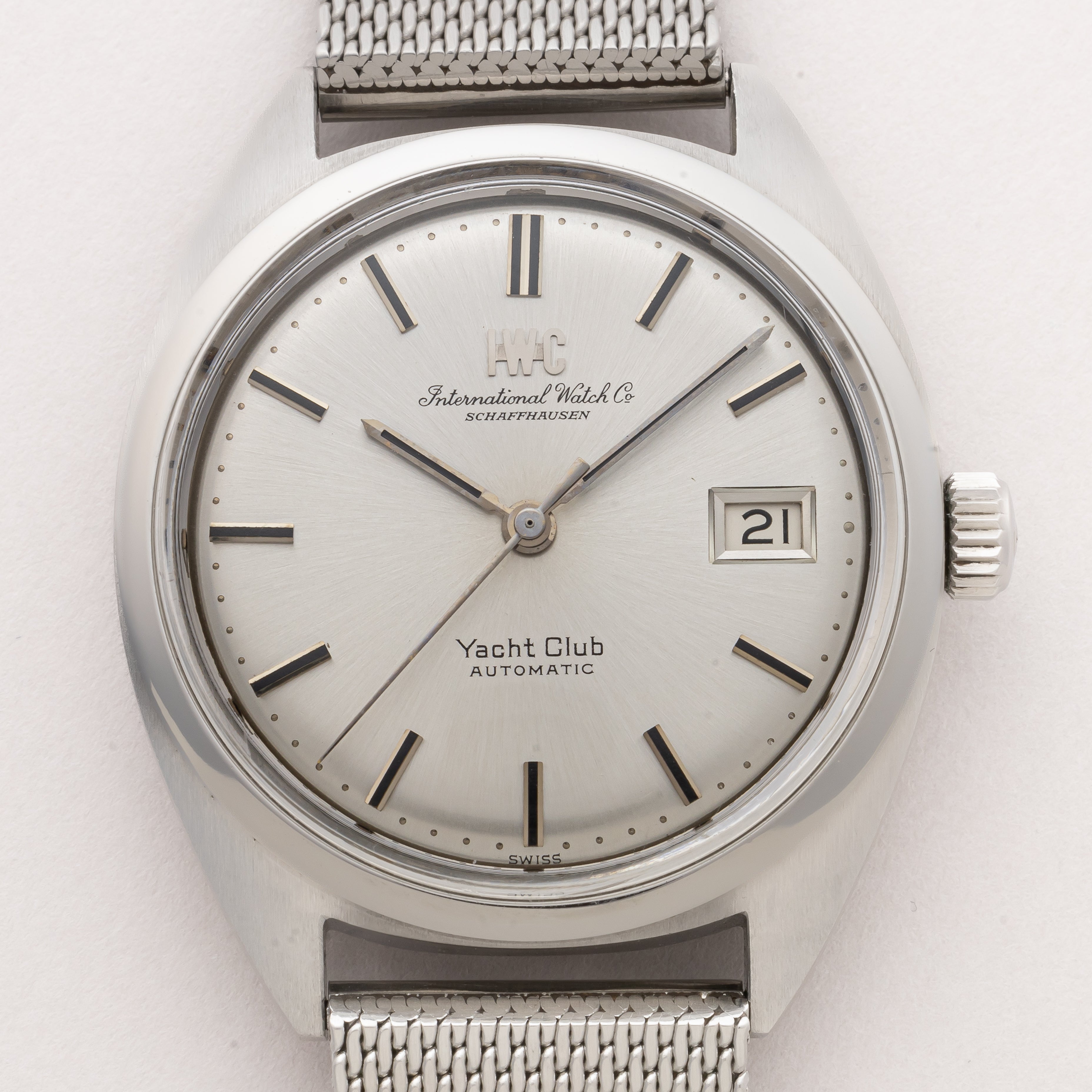 IWC ヨットクラブ1970年製(昭和45年製) Cal.8541B メッシュブレス付き