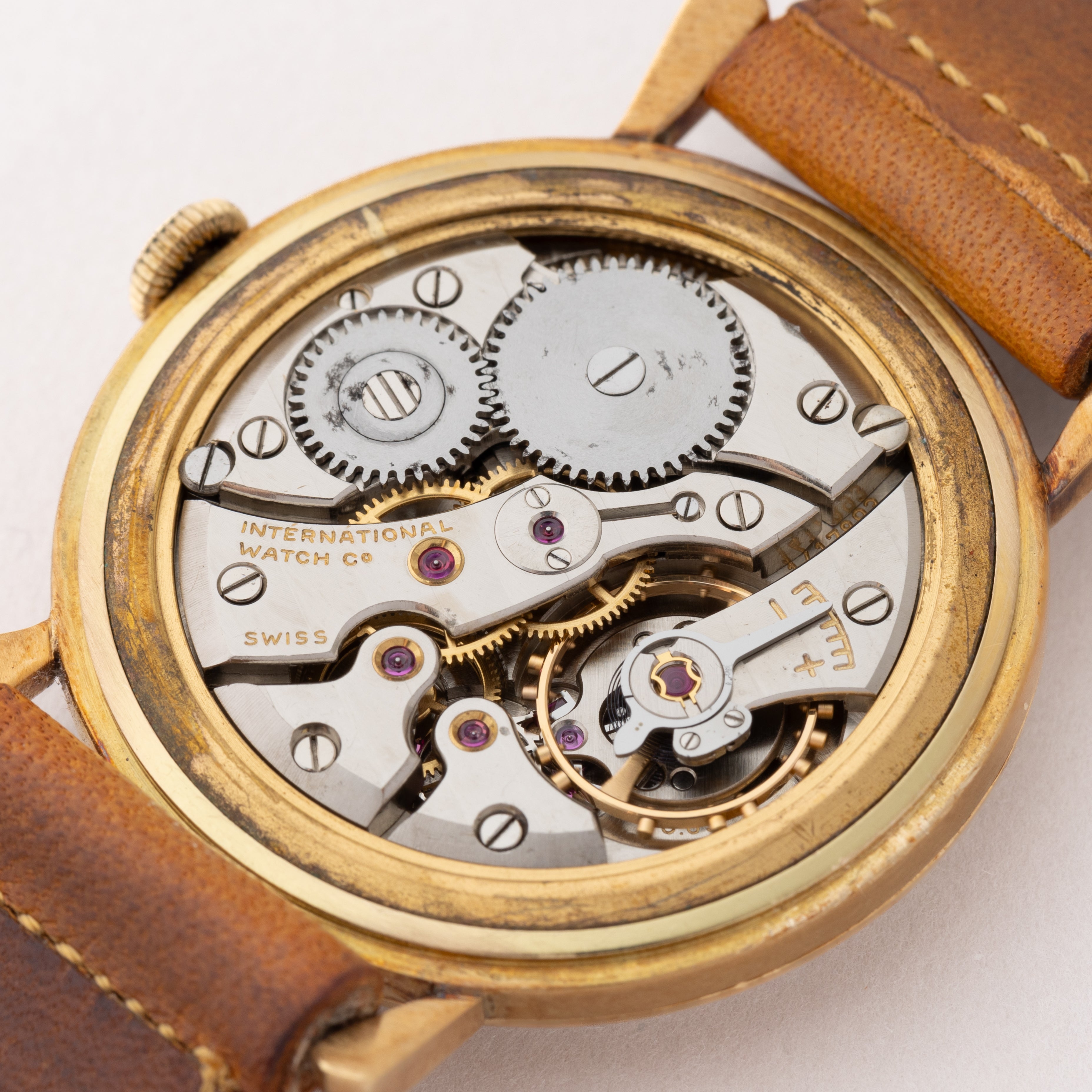 IWC 18金無垢ケース Cal.89 1957年製 手巻き