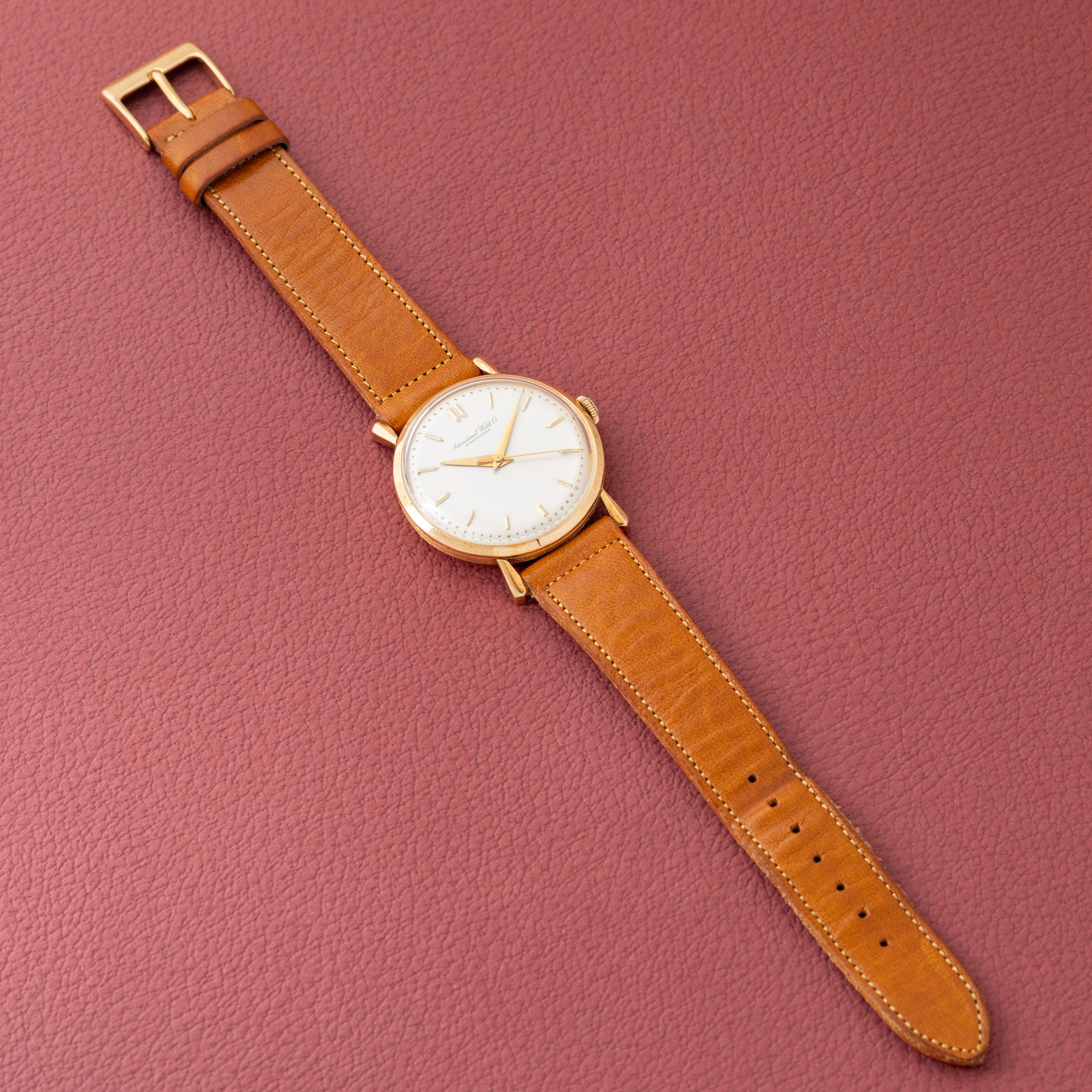 IWC 18金無垢ケース Cal.89 1957年製 手巻き