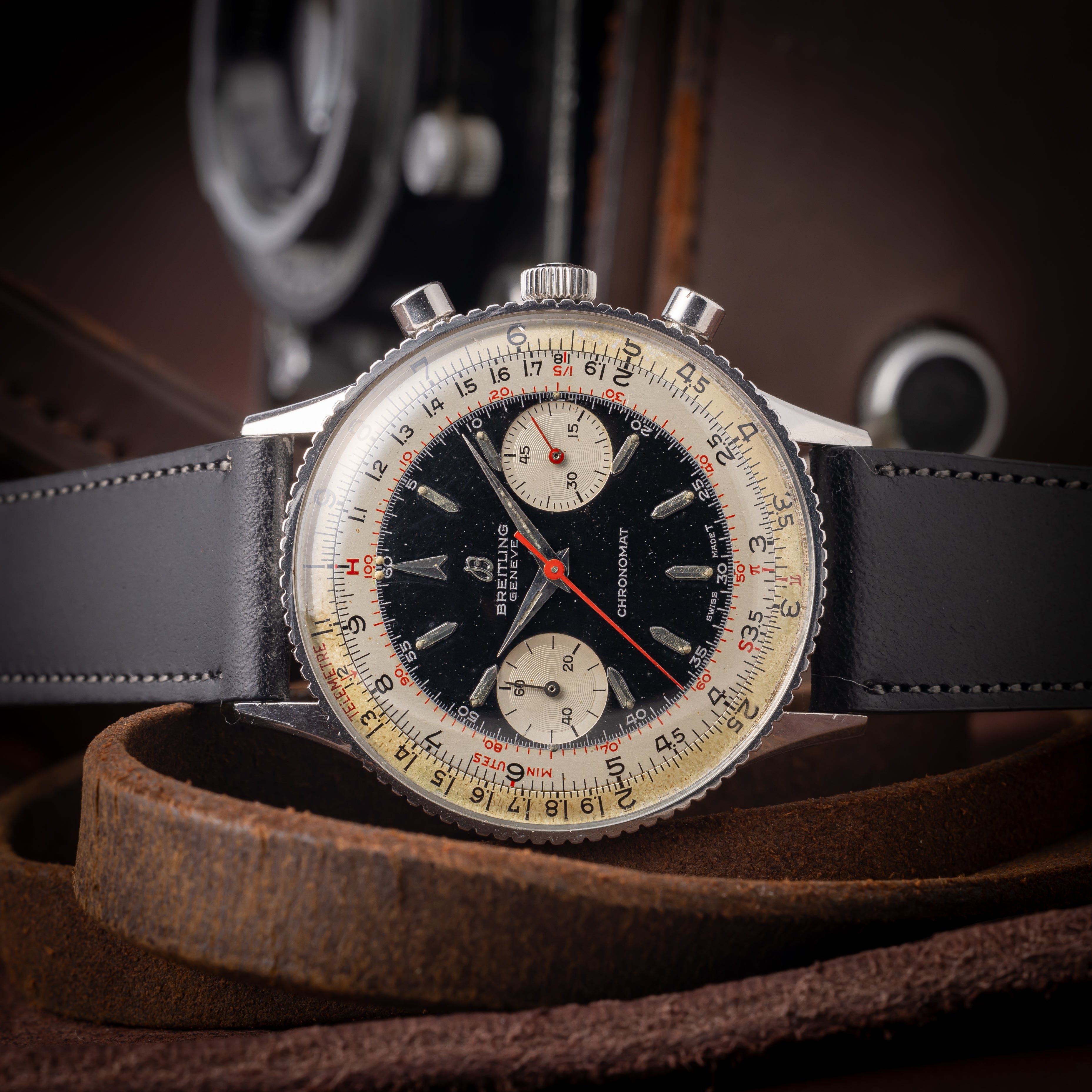 ブライトリング クロノマット 2nd 1960年代 ブラックダイヤル Ref.808