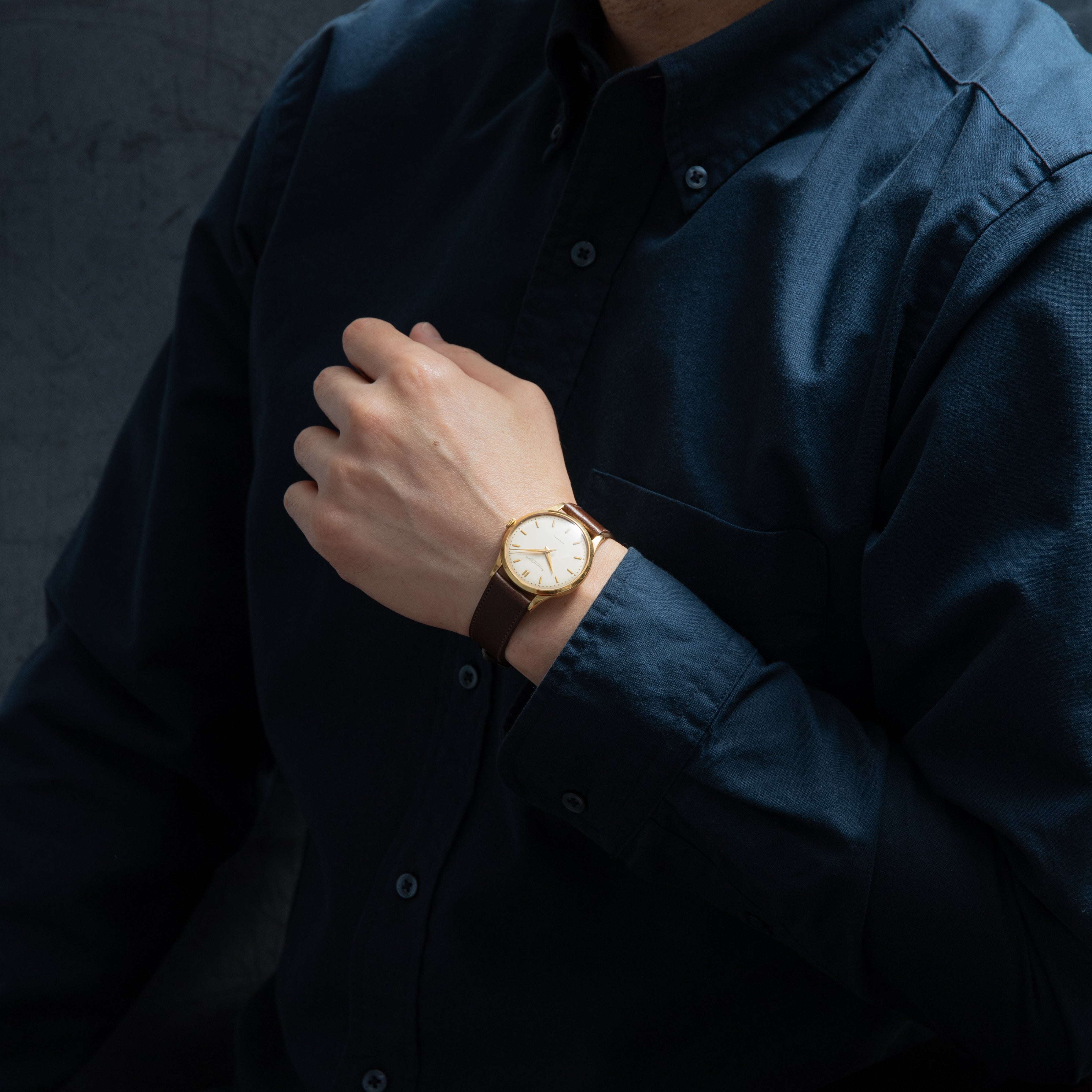 IWC 18金無垢ラウンドケース 1960年製/昭和35年製 ペラトン式自動巻Cal.853