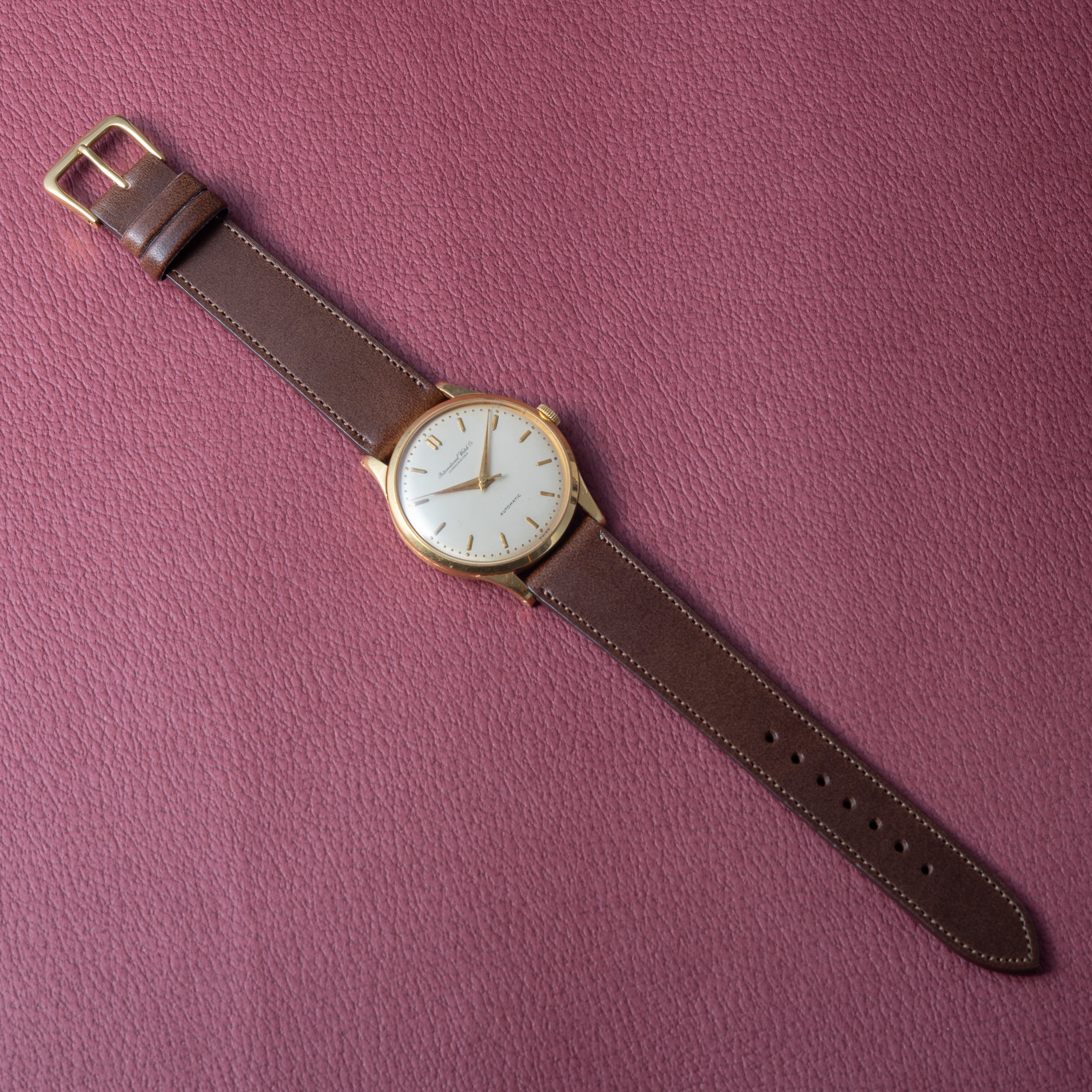 IWC 18金無垢ラウンドケース 1960年製/昭和35年製 ペラトン式自動巻Cal.853