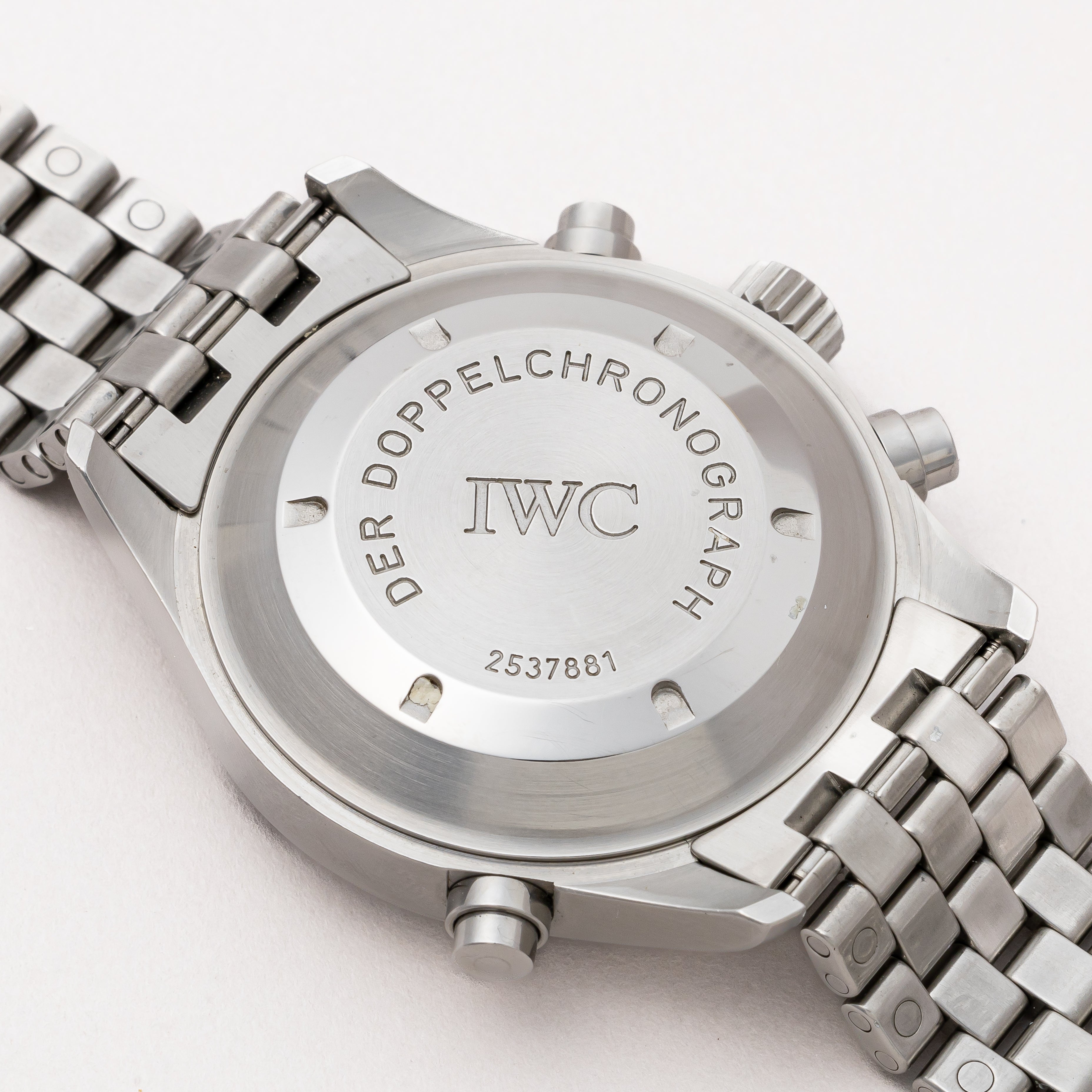 IWC ドッペルクロノグラフ 1993年製 スプリットセコンドクロノグラフ Ref.3711-003 ギャラ付き 純正ブレス