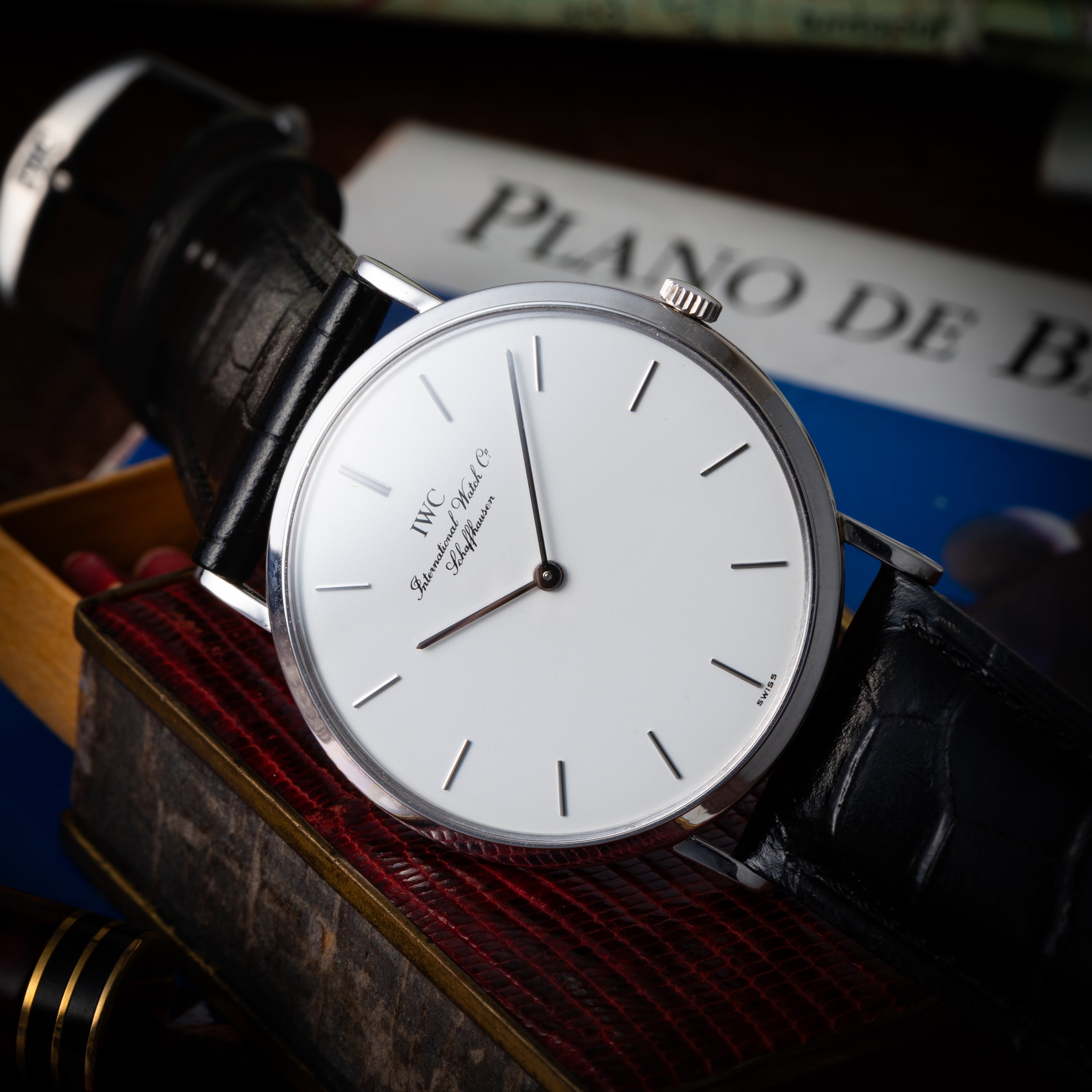 IWC ポートフィノ 1991年製 18金無垢ホワイトゴールド Ref.2008 純正GF尾錠付き