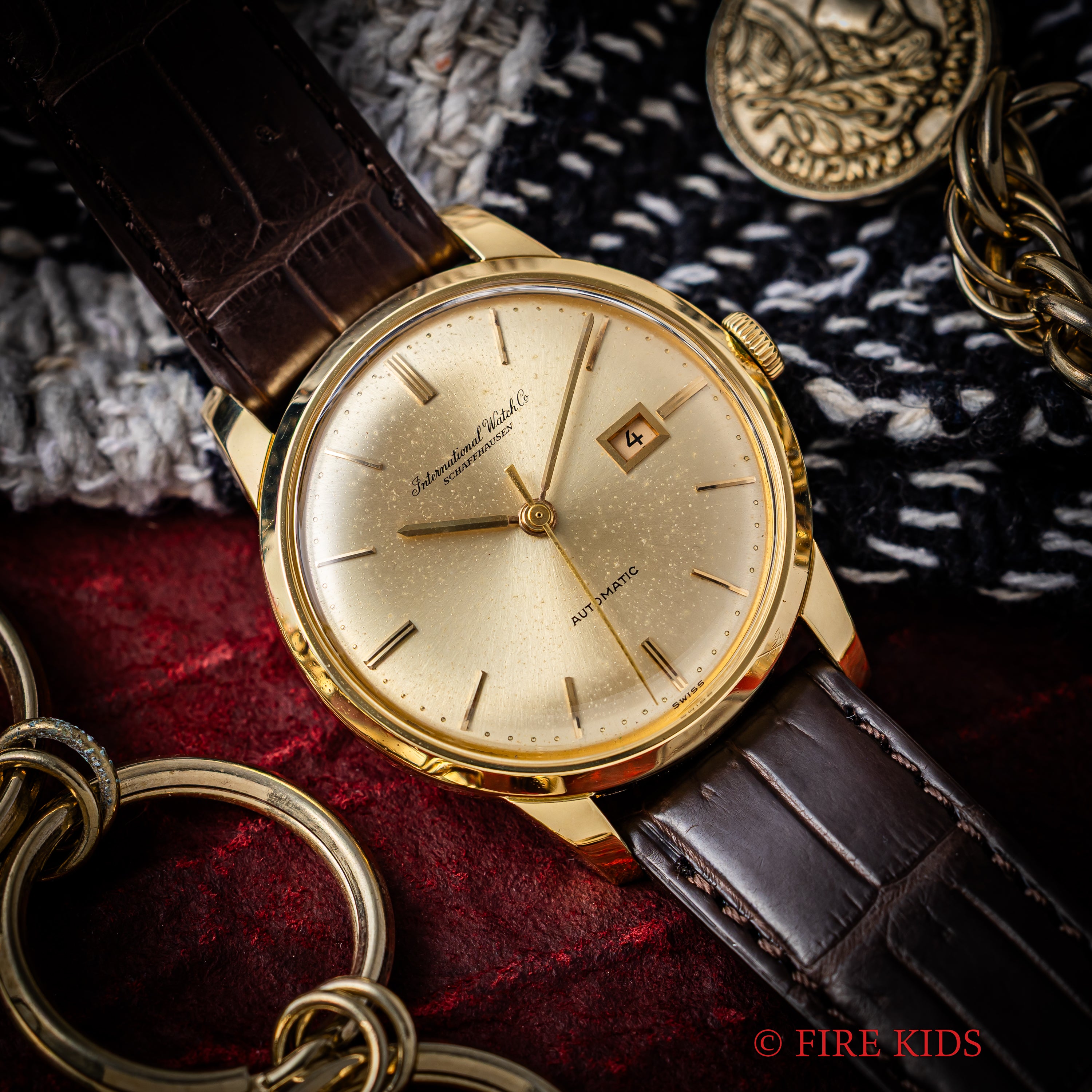 IWC ラウンドケース 自動巻き 18金無垢 Ref.R348 13A 1963年製 Cal.8531