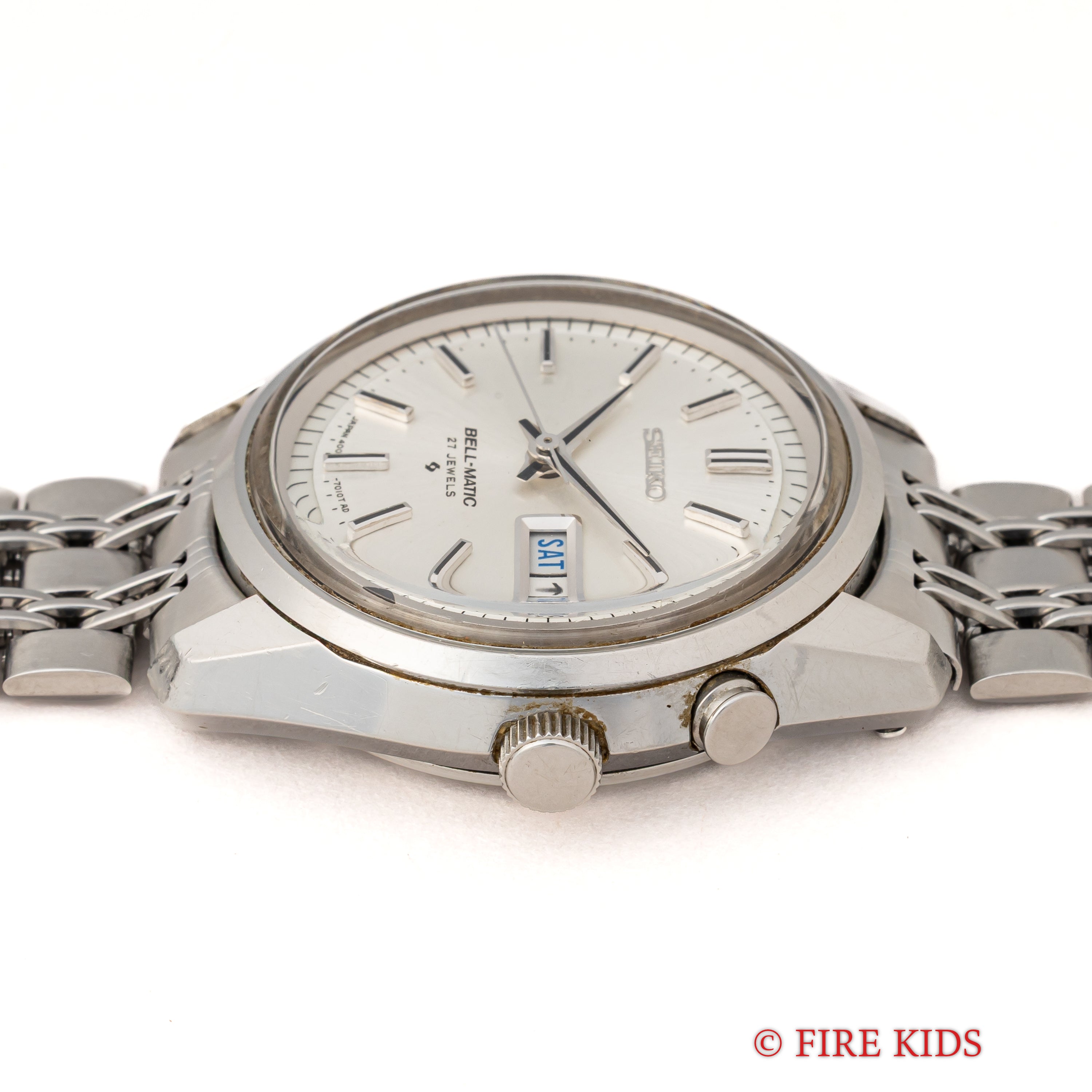 セイコー ベルマチック 1972年製 ステンレス 自動巻アラームウオッチ Ref.4006-7012 純正ブレス