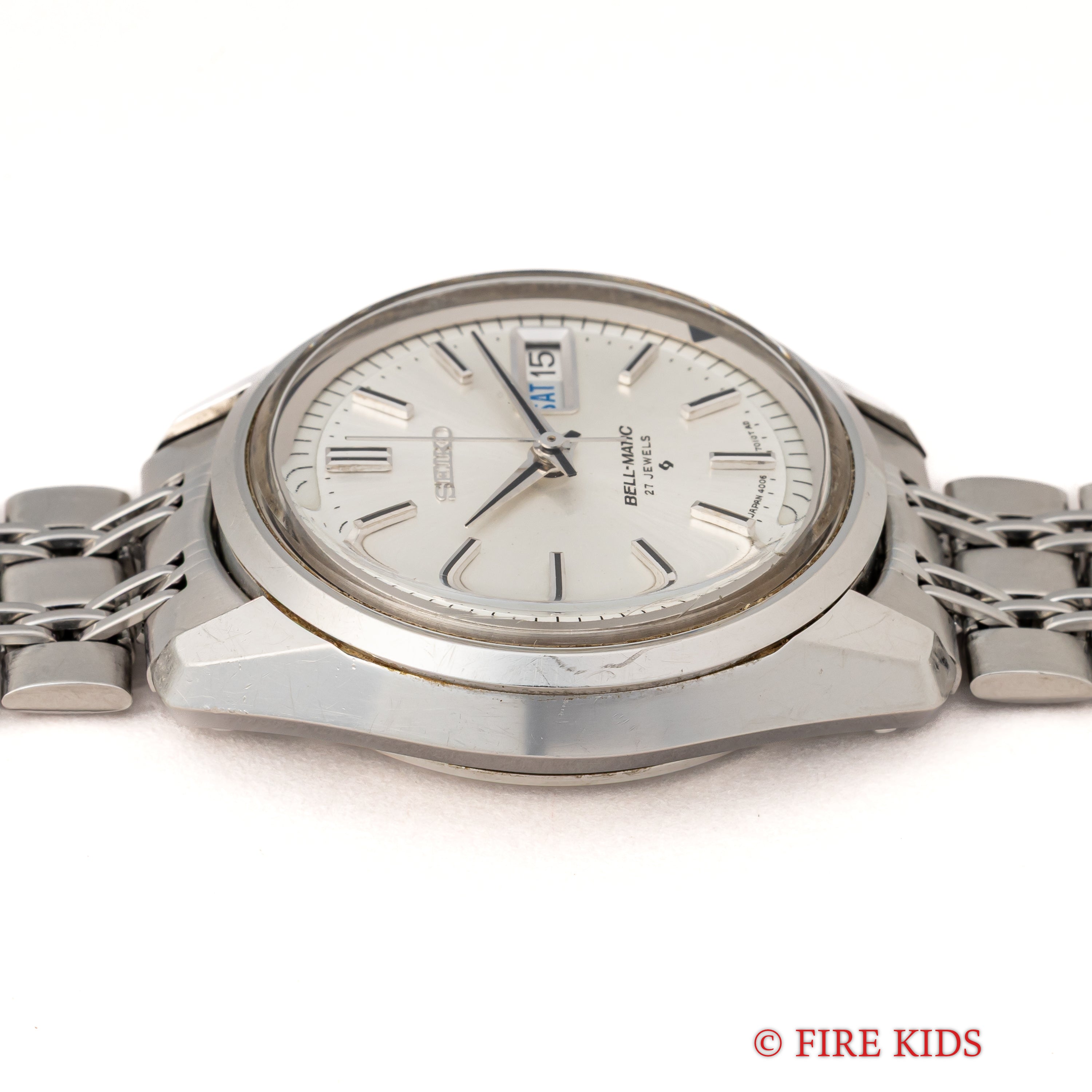 セイコー ベルマチック 1972年製 ステンレス 自動巻アラームウオッチ Ref.4006-7012 純正ブレス