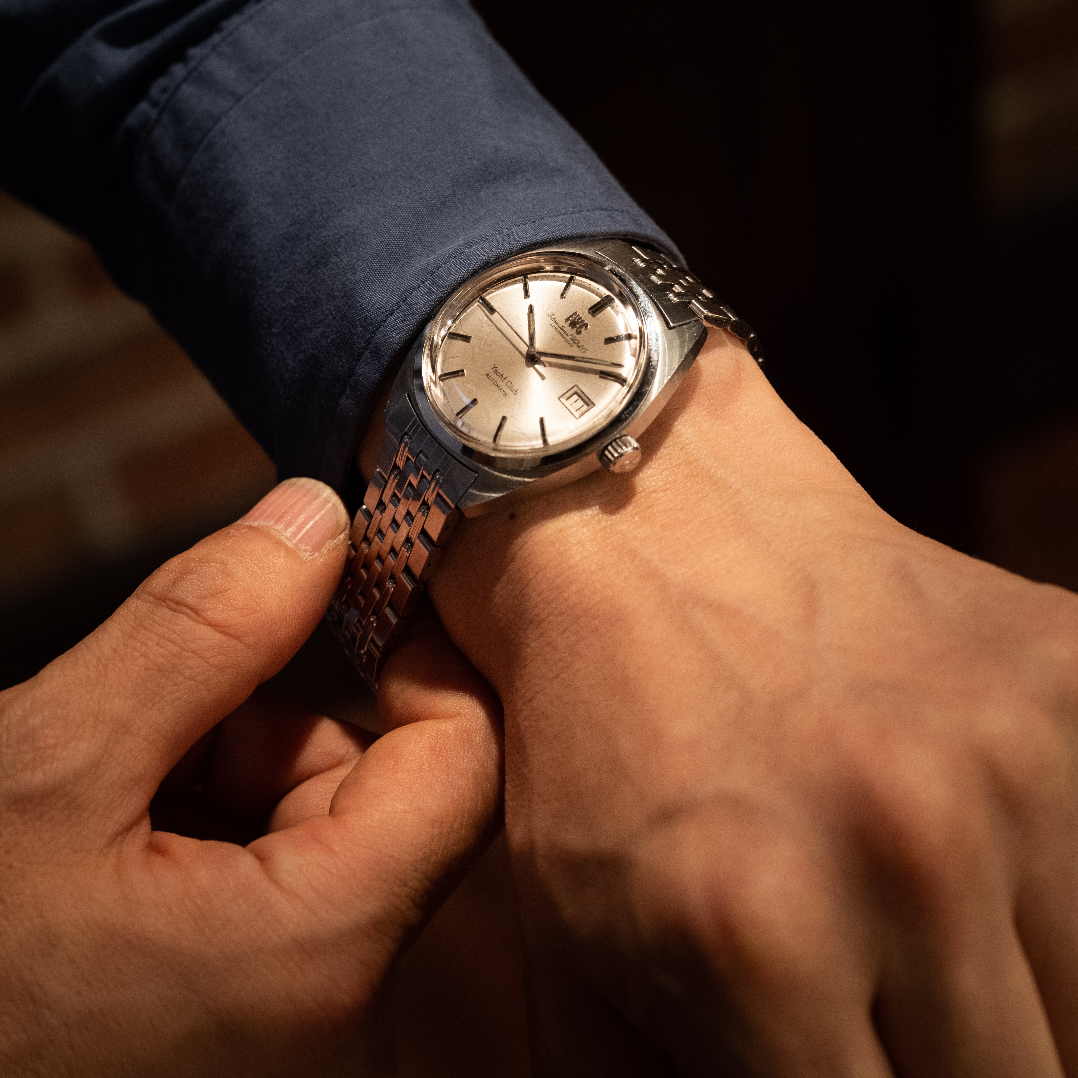 IWC ヨットクラブ 1973年製 純正SSブレス Cal.8541B