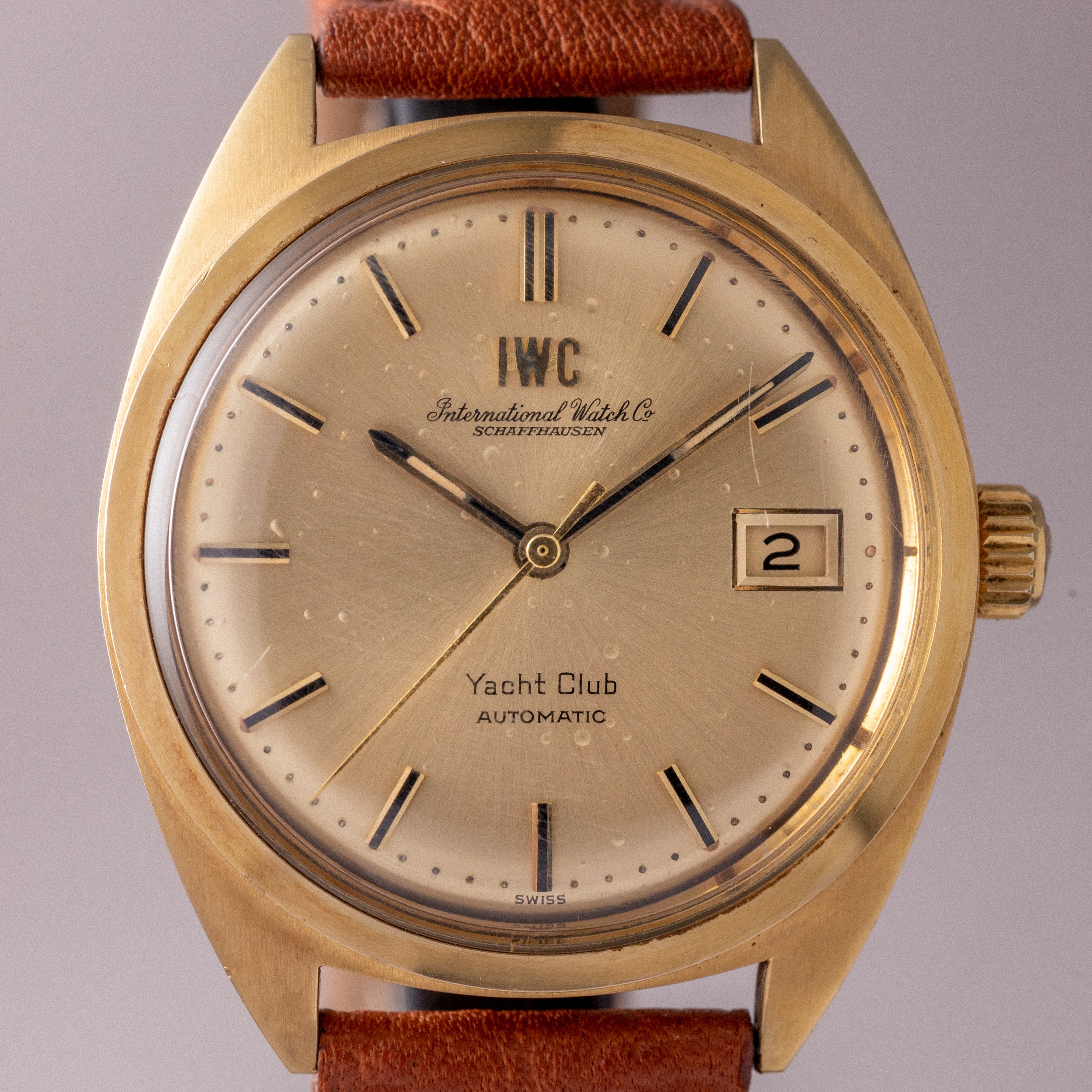 IWC ヨットクラブ 1973年製 18金無垢ケース Cal.8541B