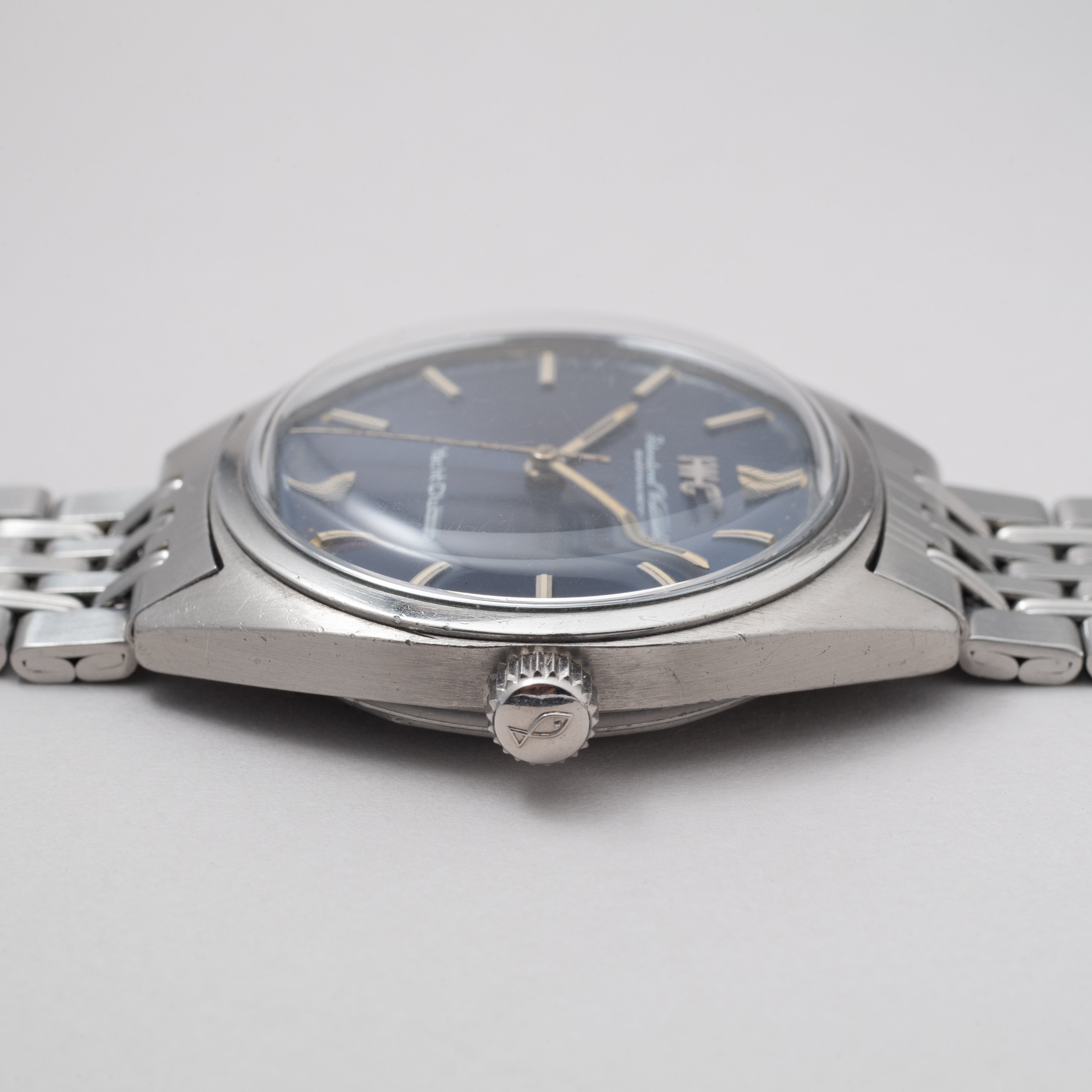 IWC ヨットクラブ ブルー 希少Cal.89搭載手巻きモデル 1974年製 純正GFブレス