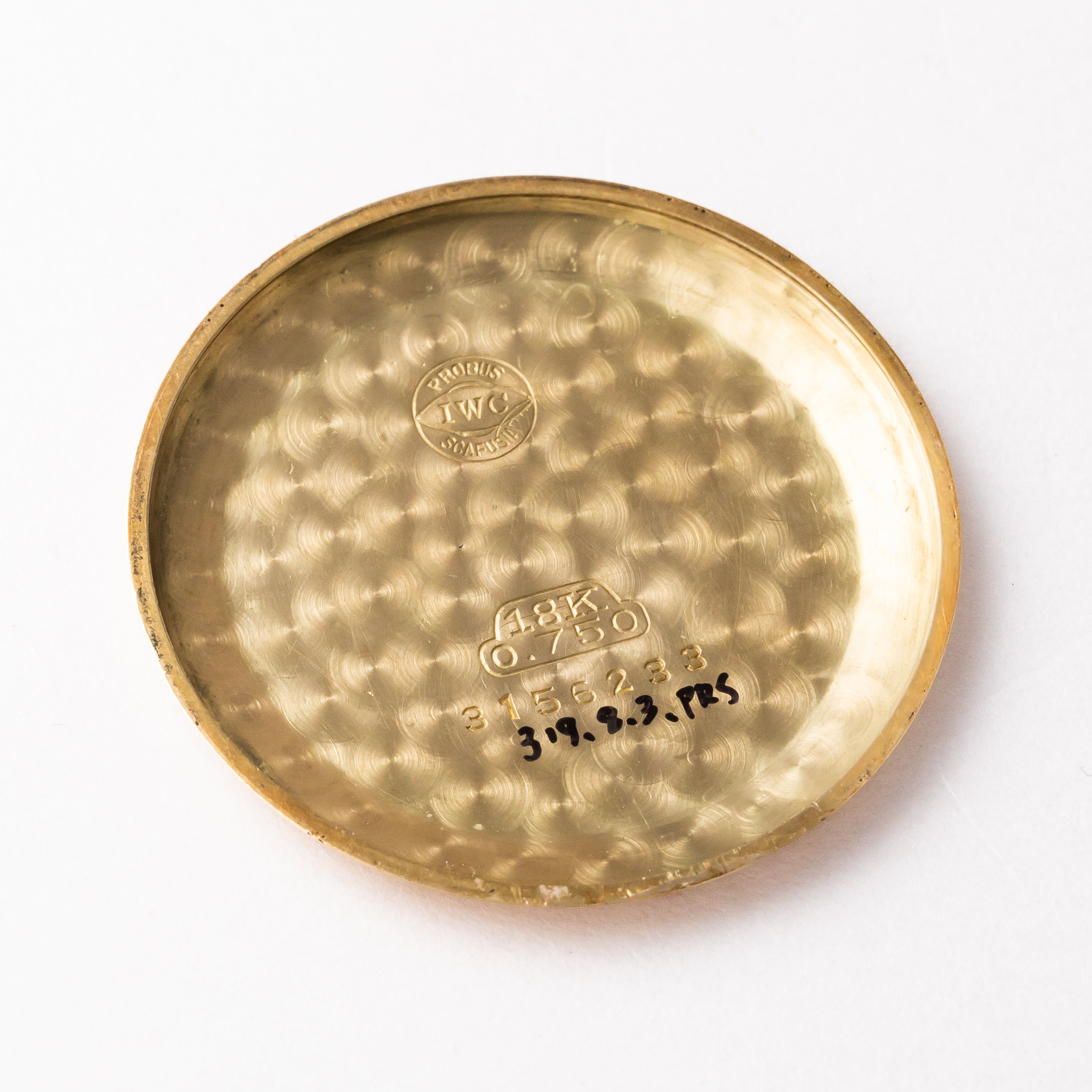 IWC 18金無垢ケース Cal.89 1957年製 手巻き