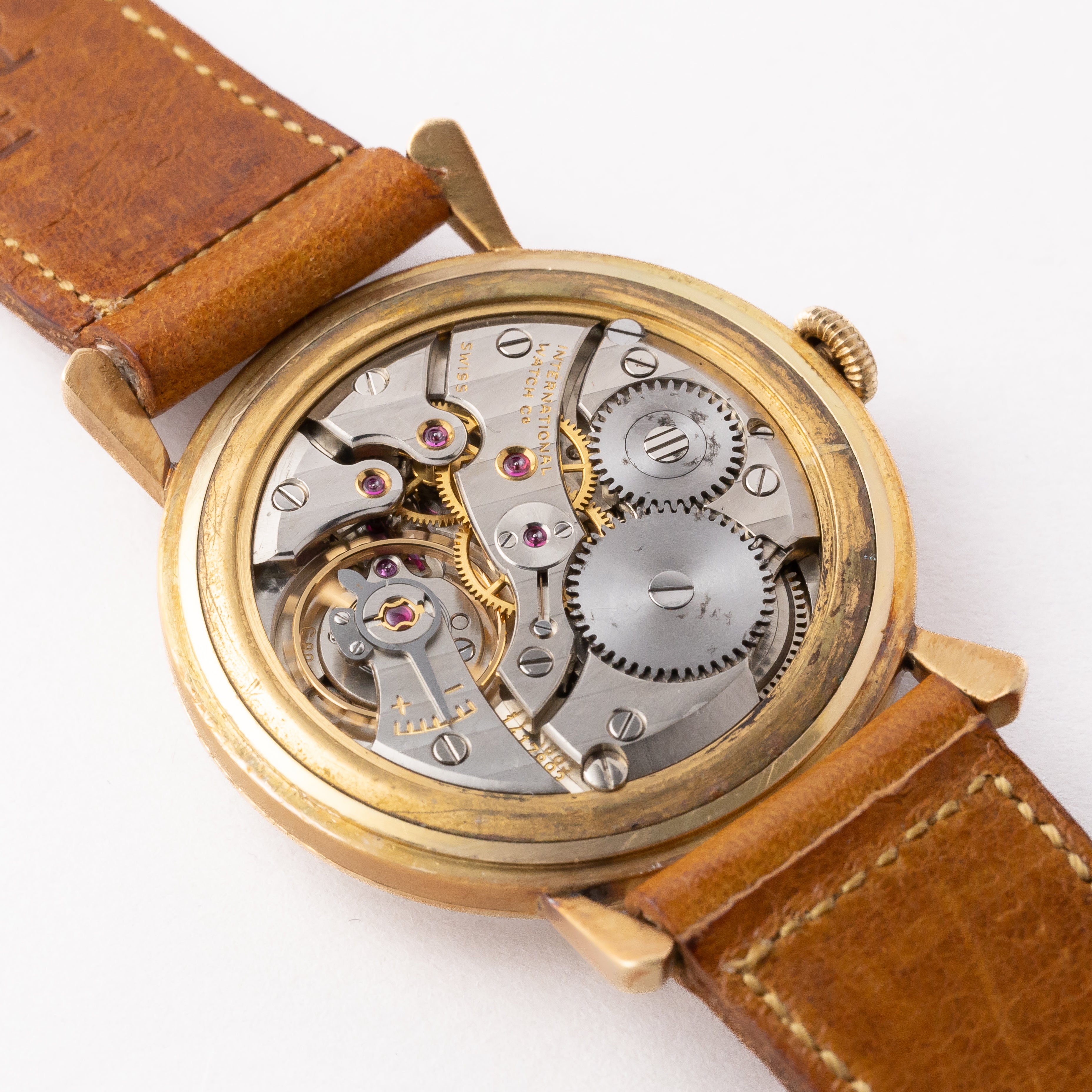 IWC 18金無垢ケース Cal.89 1957年製 手巻き